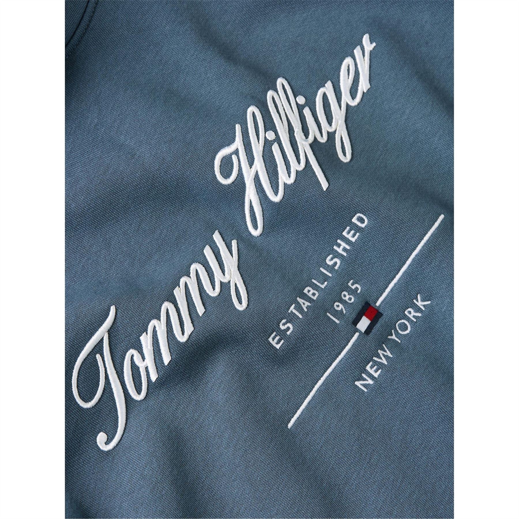Tommy Hilfiger Hooded Logo Print Regular Fit Sweatshirt