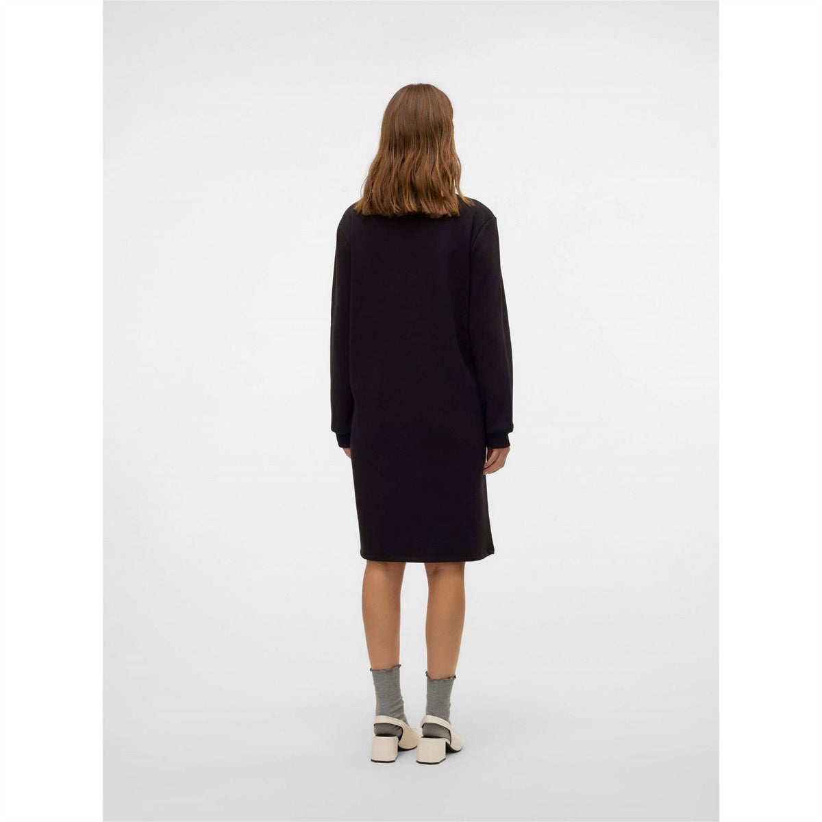 Mamalicious Crew Neck Long Sleeve Knee Length Maternity Dress