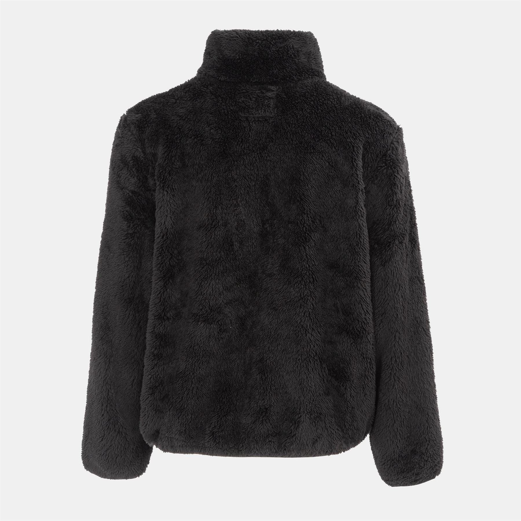 SoulCal Full Zipper Solid Patterned Fleece Jacket