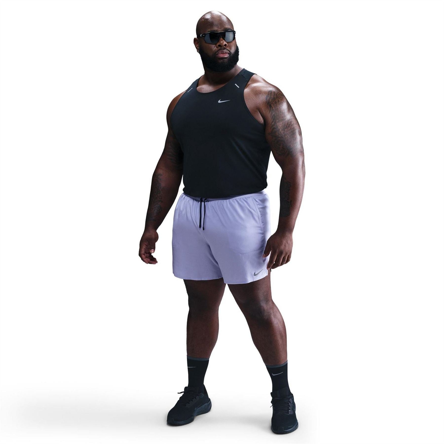 Nike Mens Fit Stride 7 Brief Lined Running Shorts