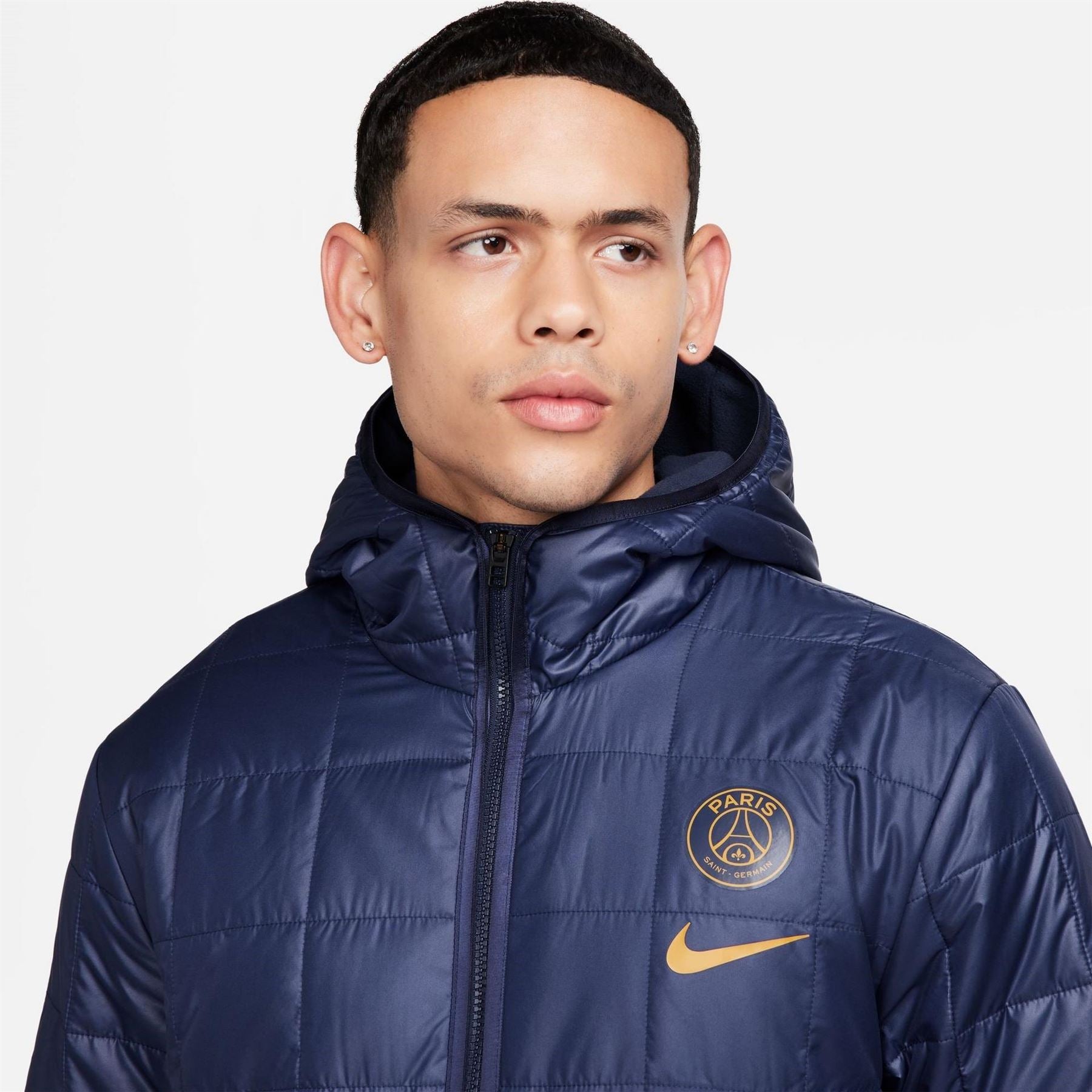 Nike Paris Saint Germain Fleece Lined Hooded Jacket Adults