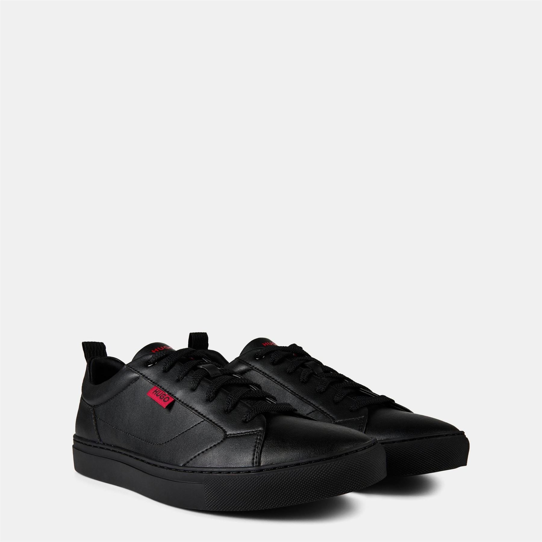 Hugo Leather Logo Trainers