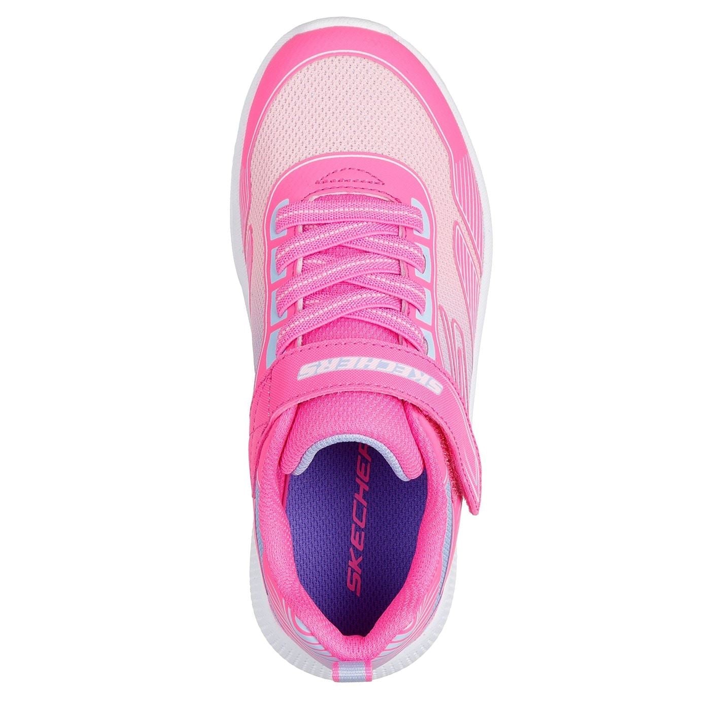 Skechers Gore And Strap Ombre Sparkle Mesh Microspec Runners