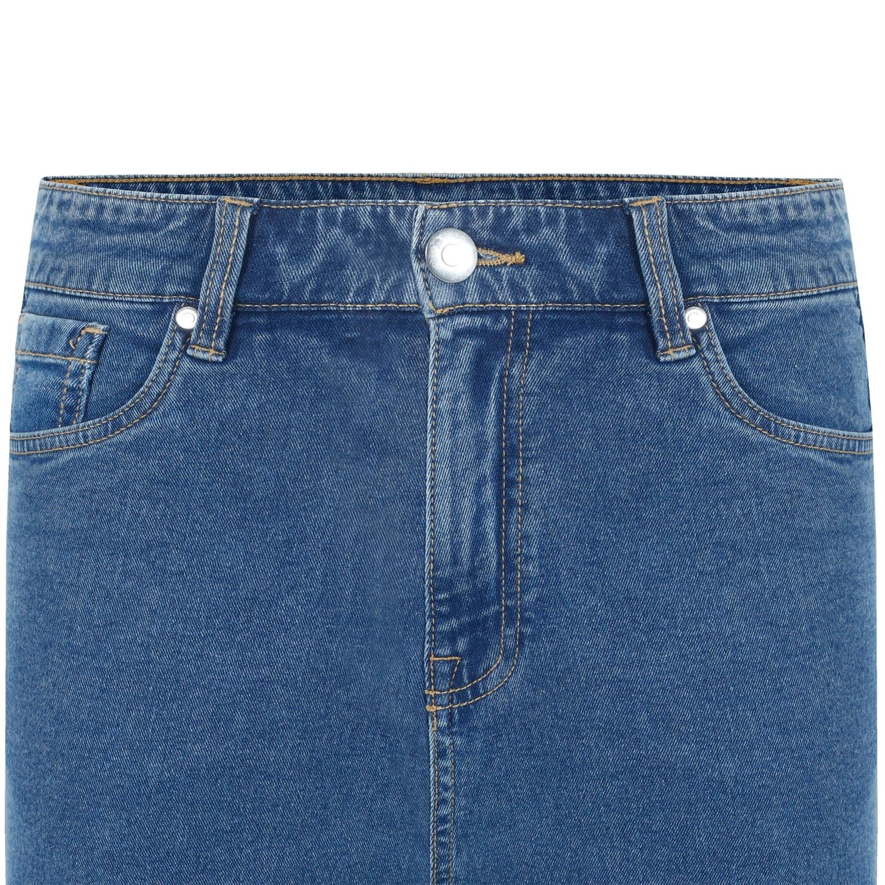 Be You Denim Shorts with Banded Hem