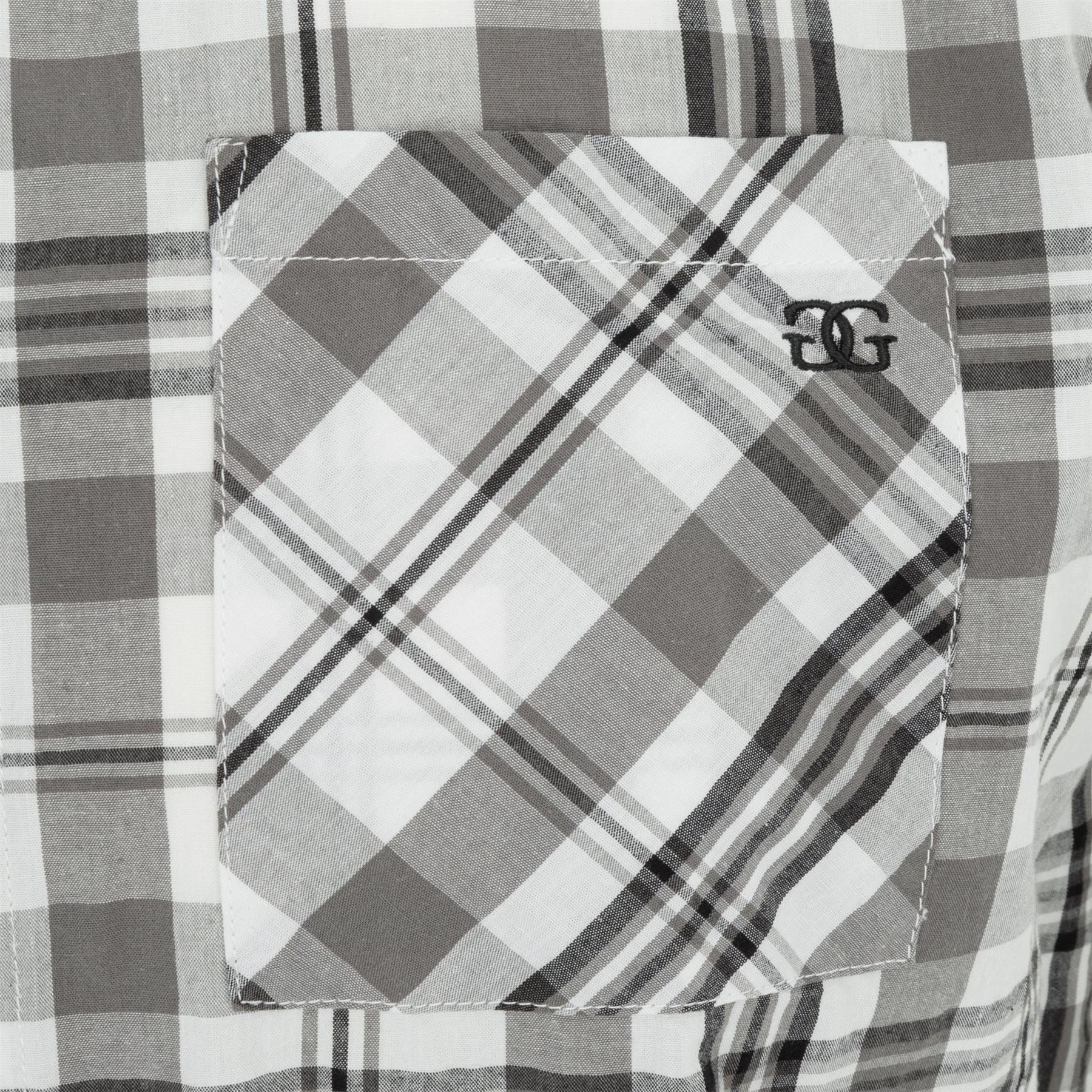 Giorgio Mens Short Sleeve Check Shirt