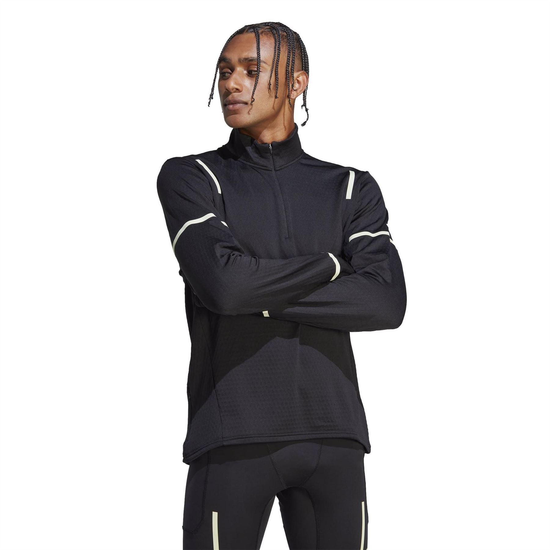 adidas X City Reflect At Night Half Zip Long Sleeve Top