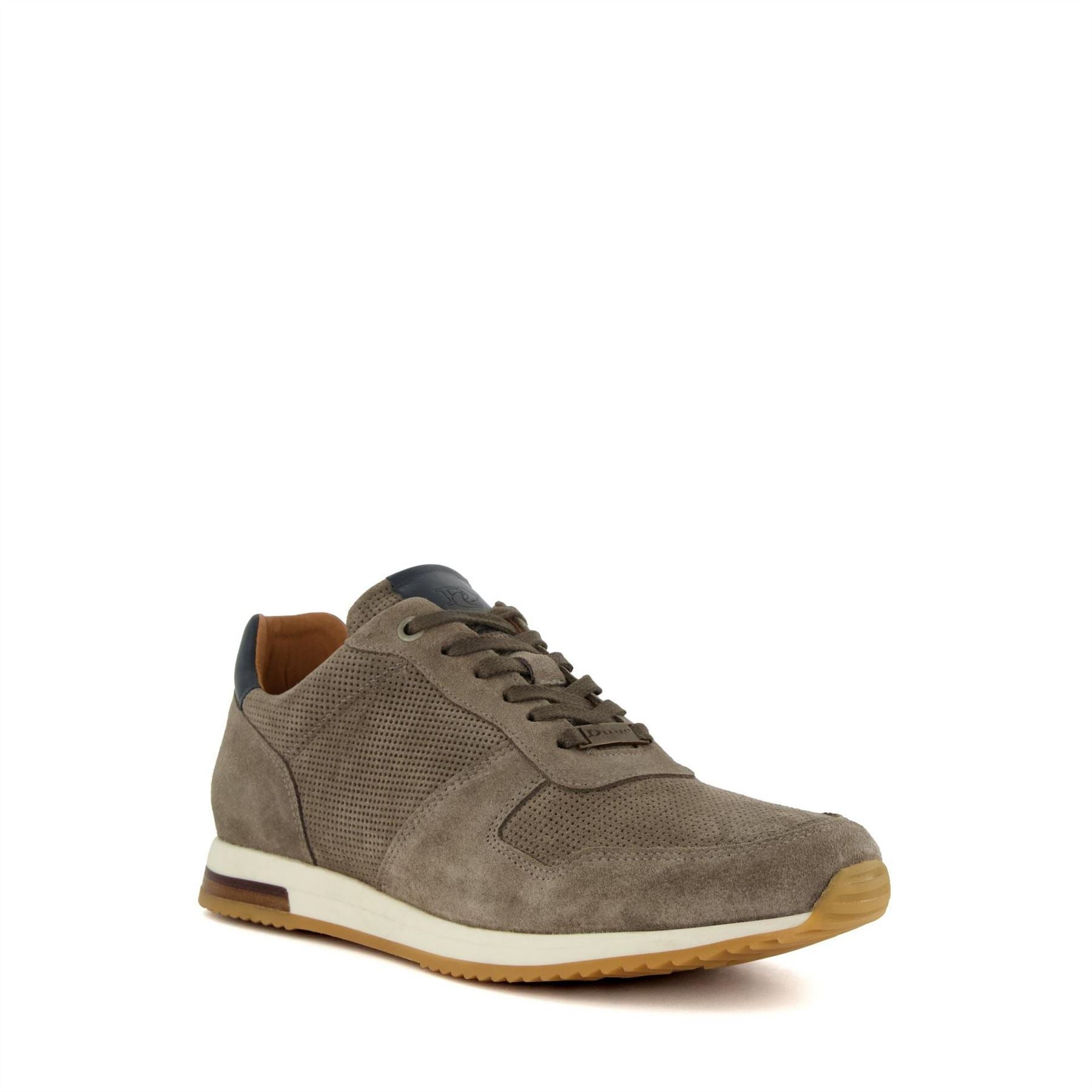 Dune London Lo Trilogy SN99 Textured Lace Up Sneakers