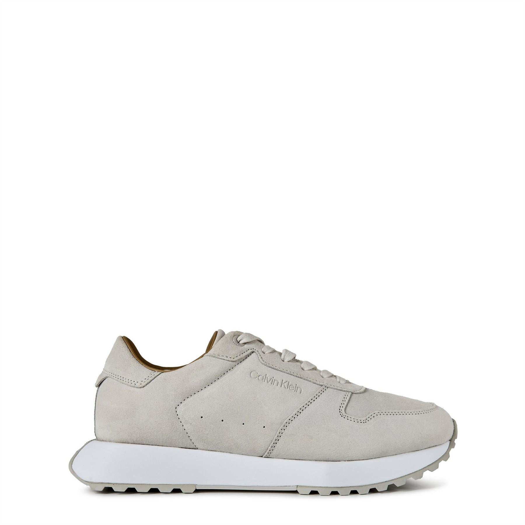 Calvin Klein Lace Up Suede Low Top Sneakers