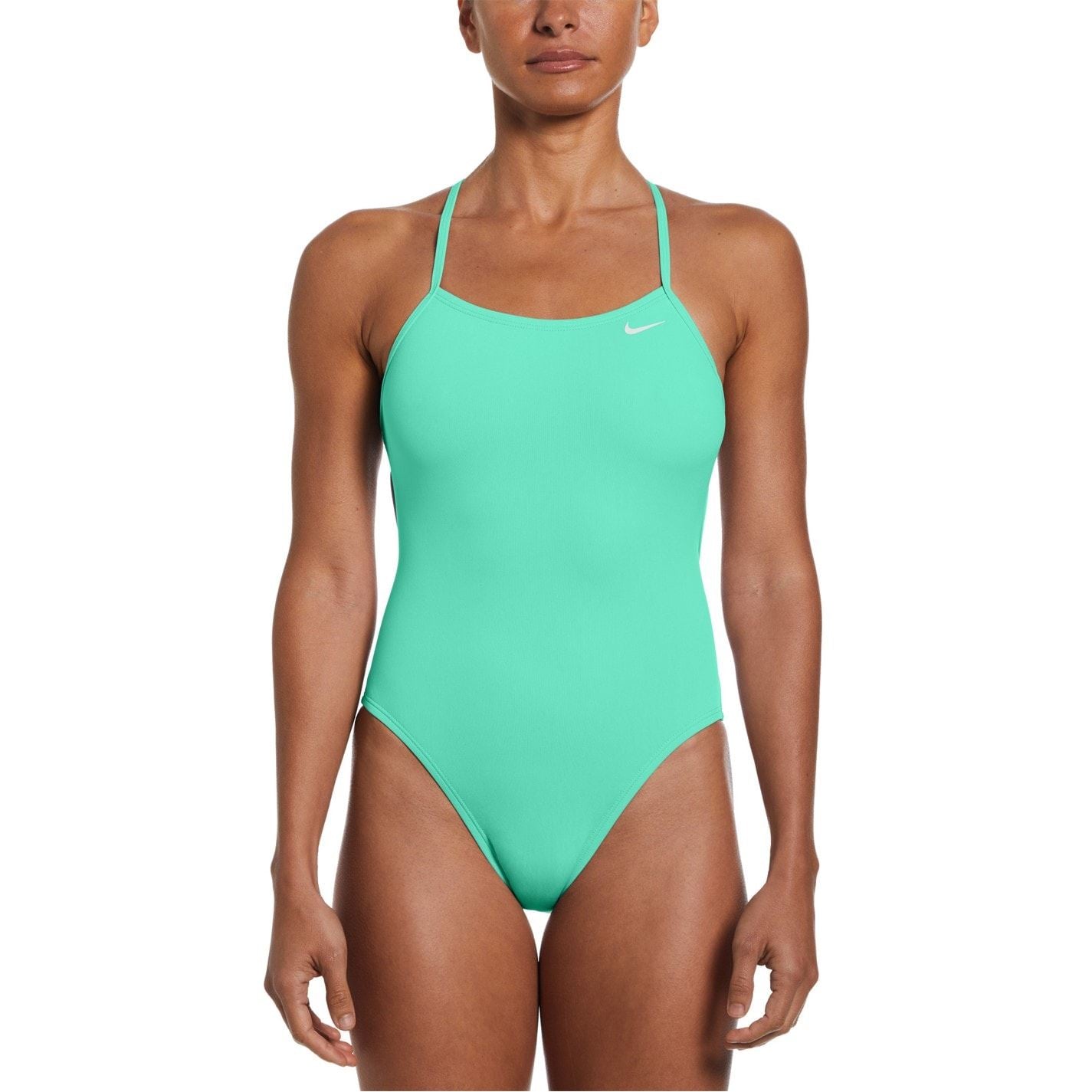 Nike Swim Hydrastrong Lace Up Tie Back One Piece Swimsuit