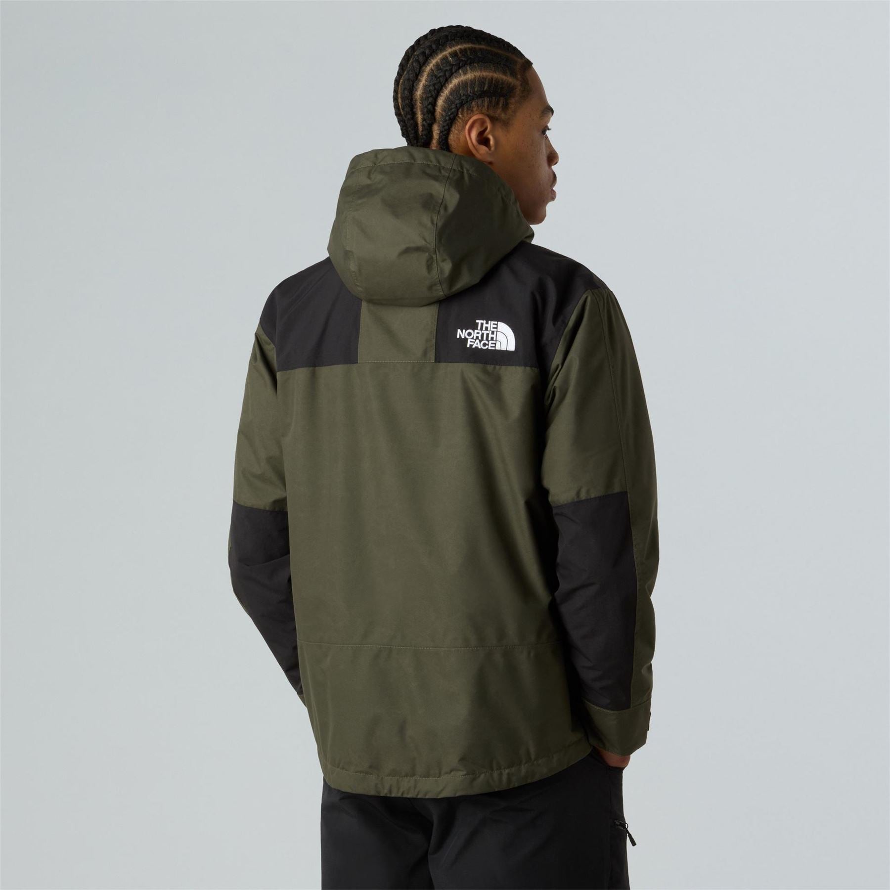 The North Face North Face Reign On Hooded Snap Button Color Block Rain Jacket