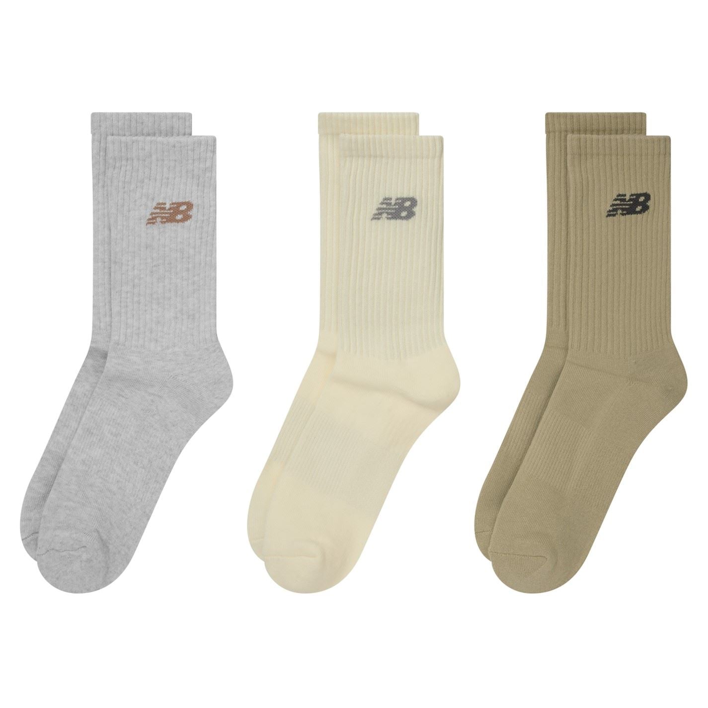 New Balance Everyday Crew Socks 3 Pack Adults