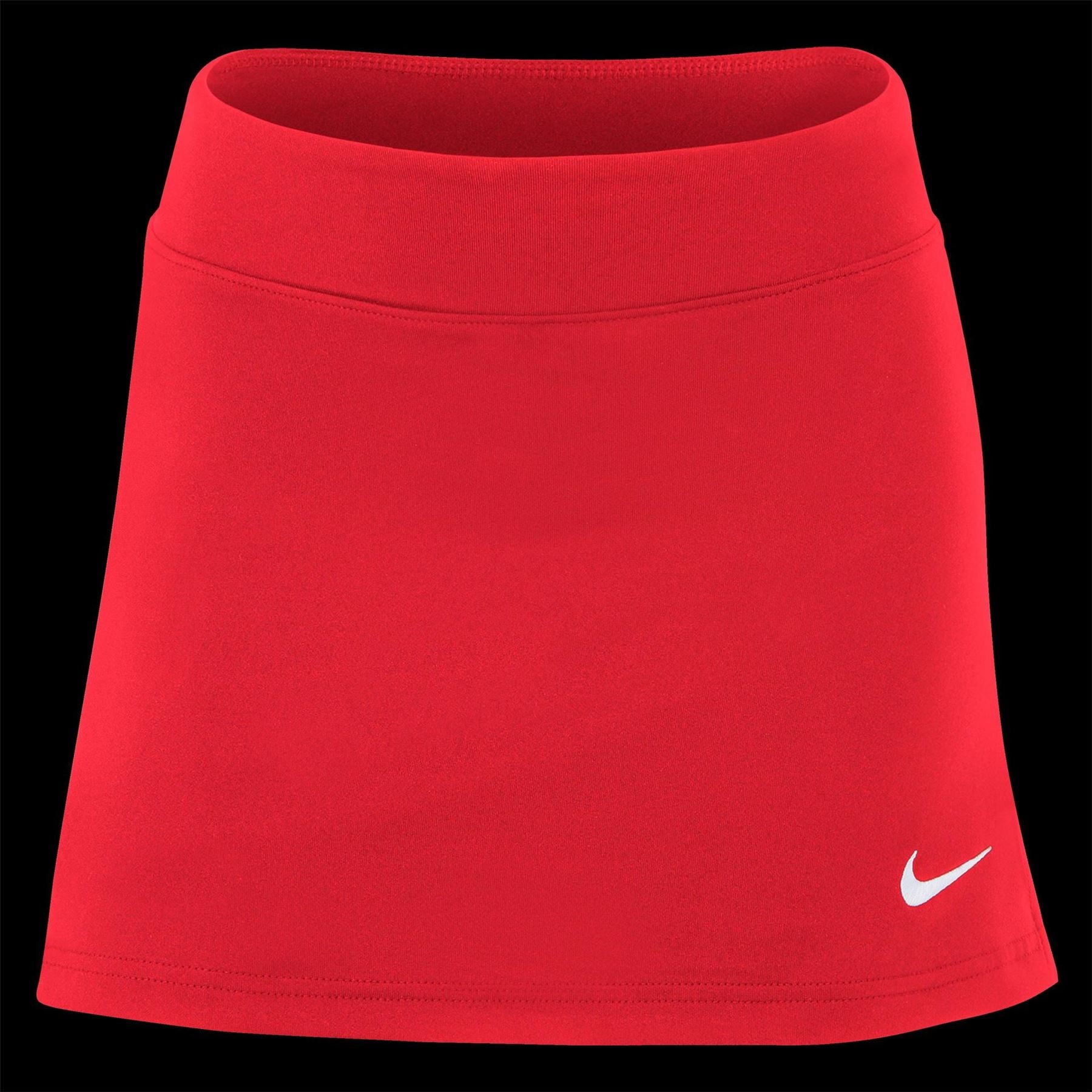 Nike Solid Patterned Mid Rise Team Mini Skort