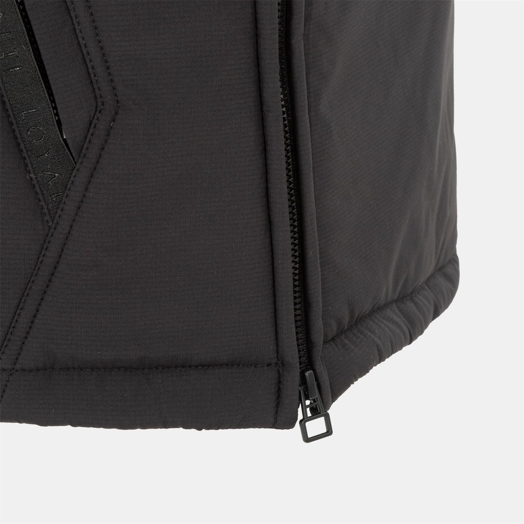 Loyalti Vision Hooded Half Zipper Solid Patterned Bomber Jacket