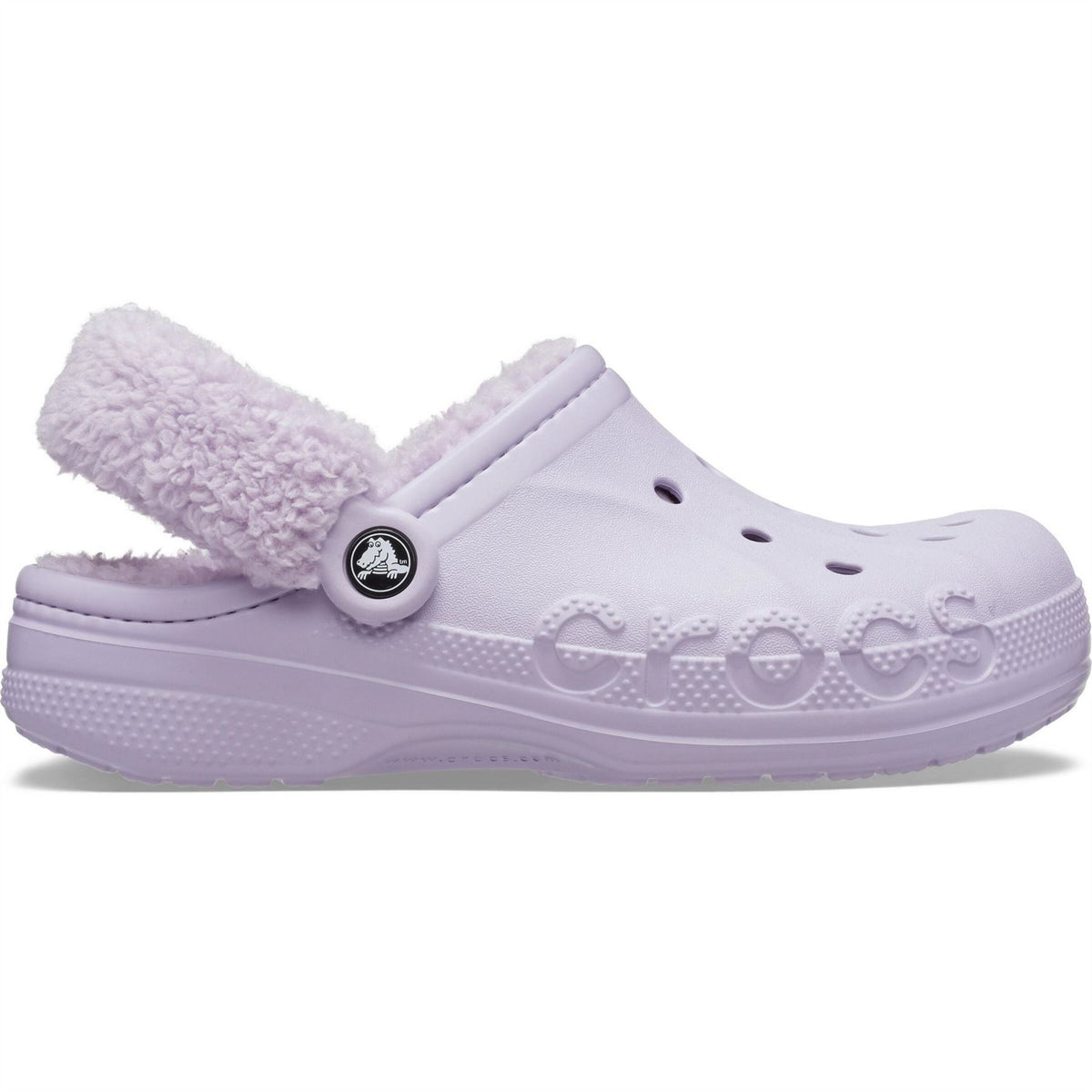 Crocs Baya Lined Fuzz Strap Mule Slippers