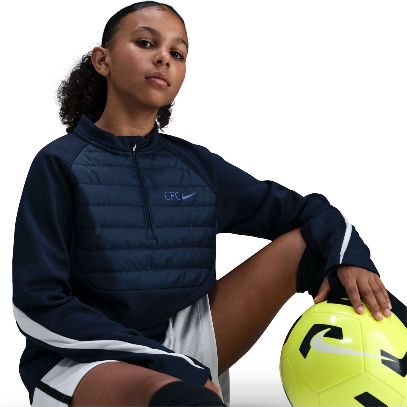Nike Chelsea Winter Warrior Drill Top Juniors