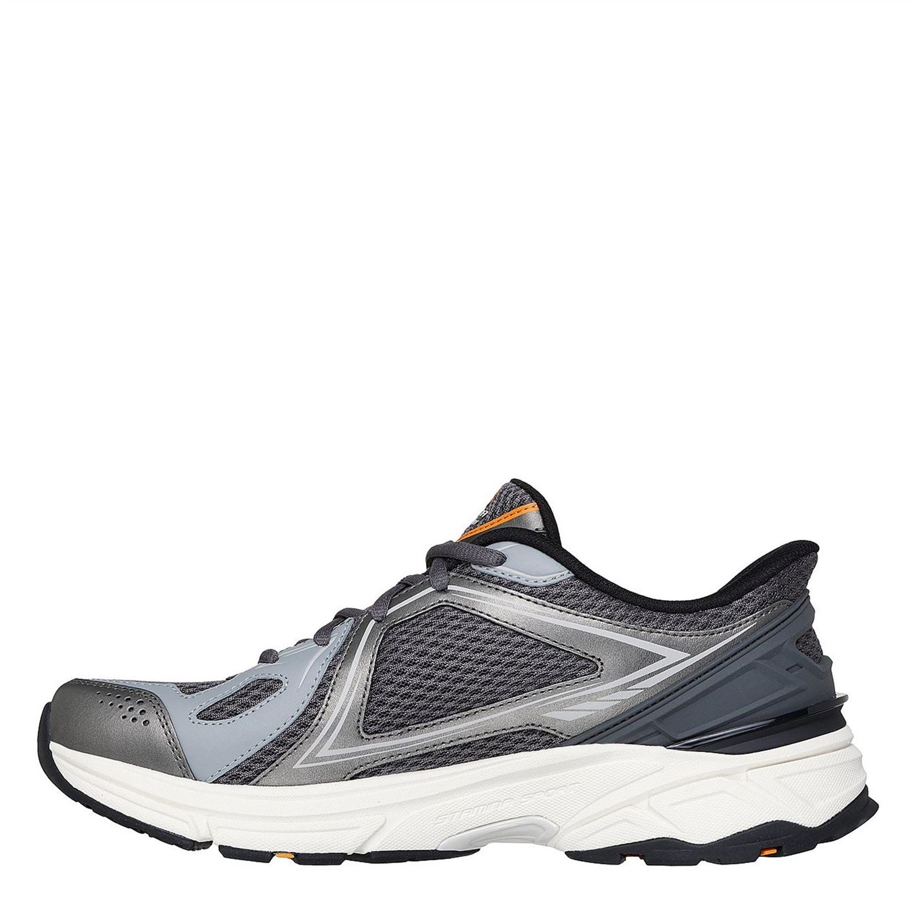 Skechers Mens Ins Metallic Overlay Mesh Snea Slip On Runners