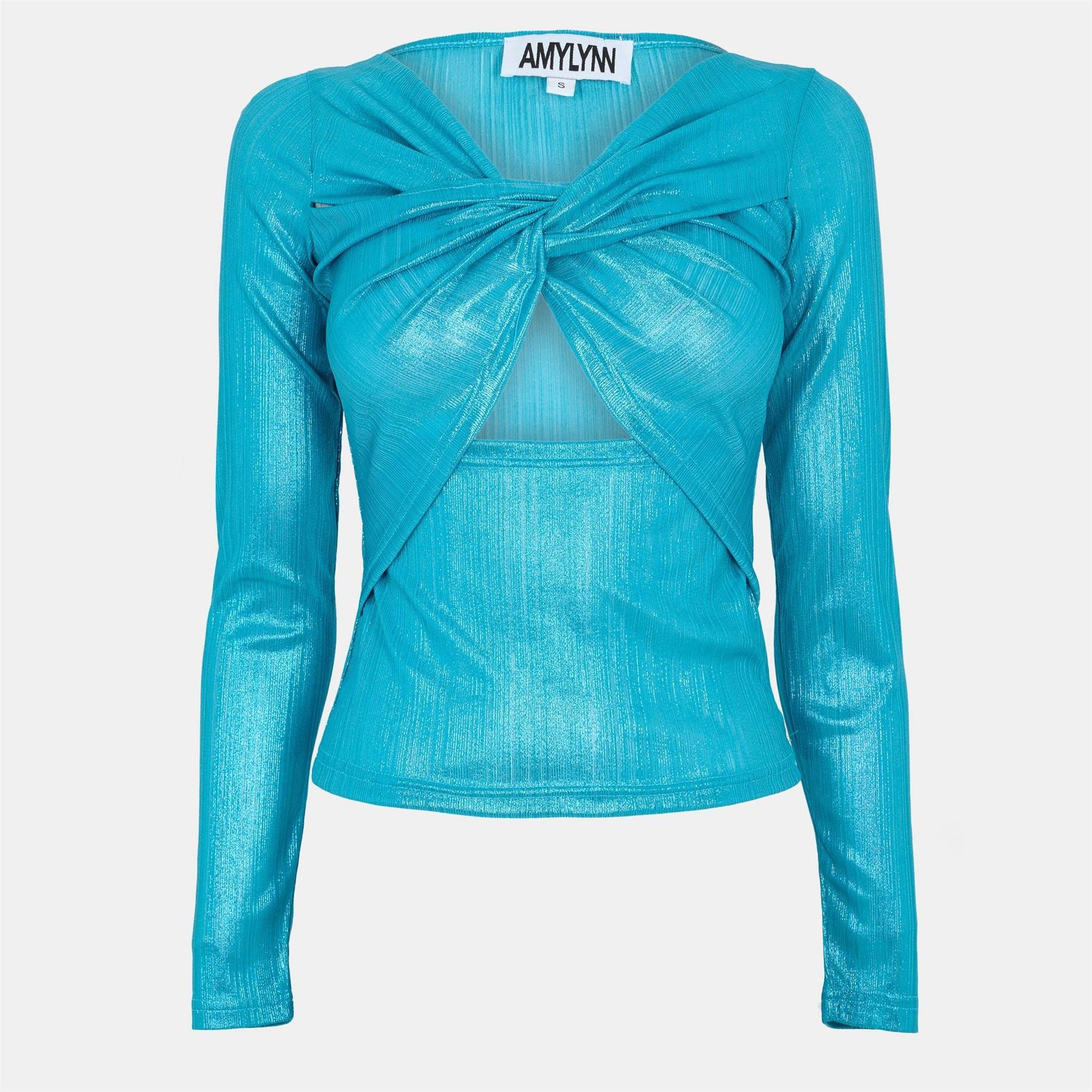 AmyLynn Slim Fit V-Neck Long Sleeve Top
