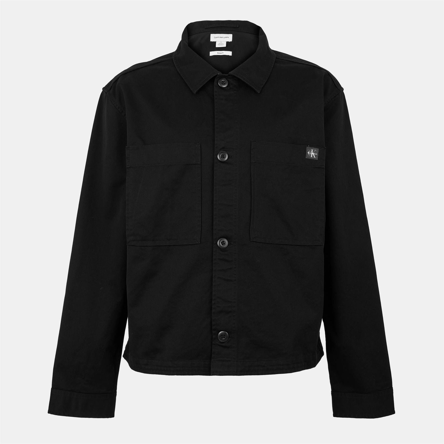 Calvin Klein Jeans Solid Patterned Shirt Collared Overshirt