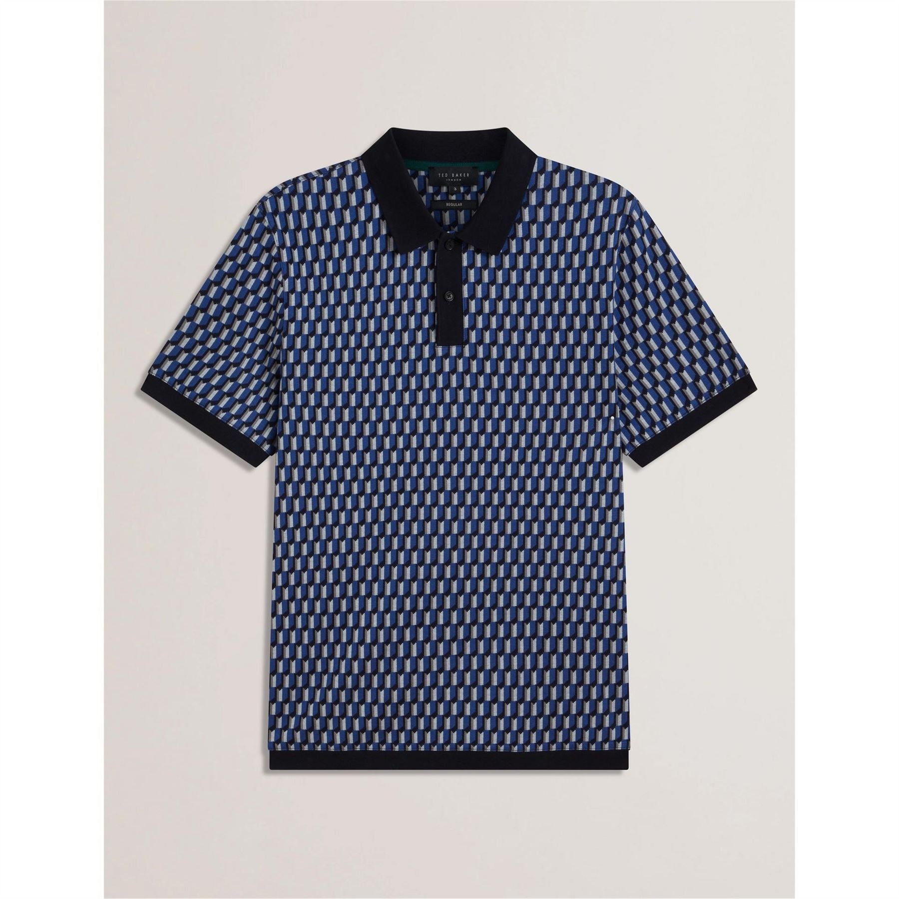 Ted Baker Geo Short Sleeve Polo Shirt