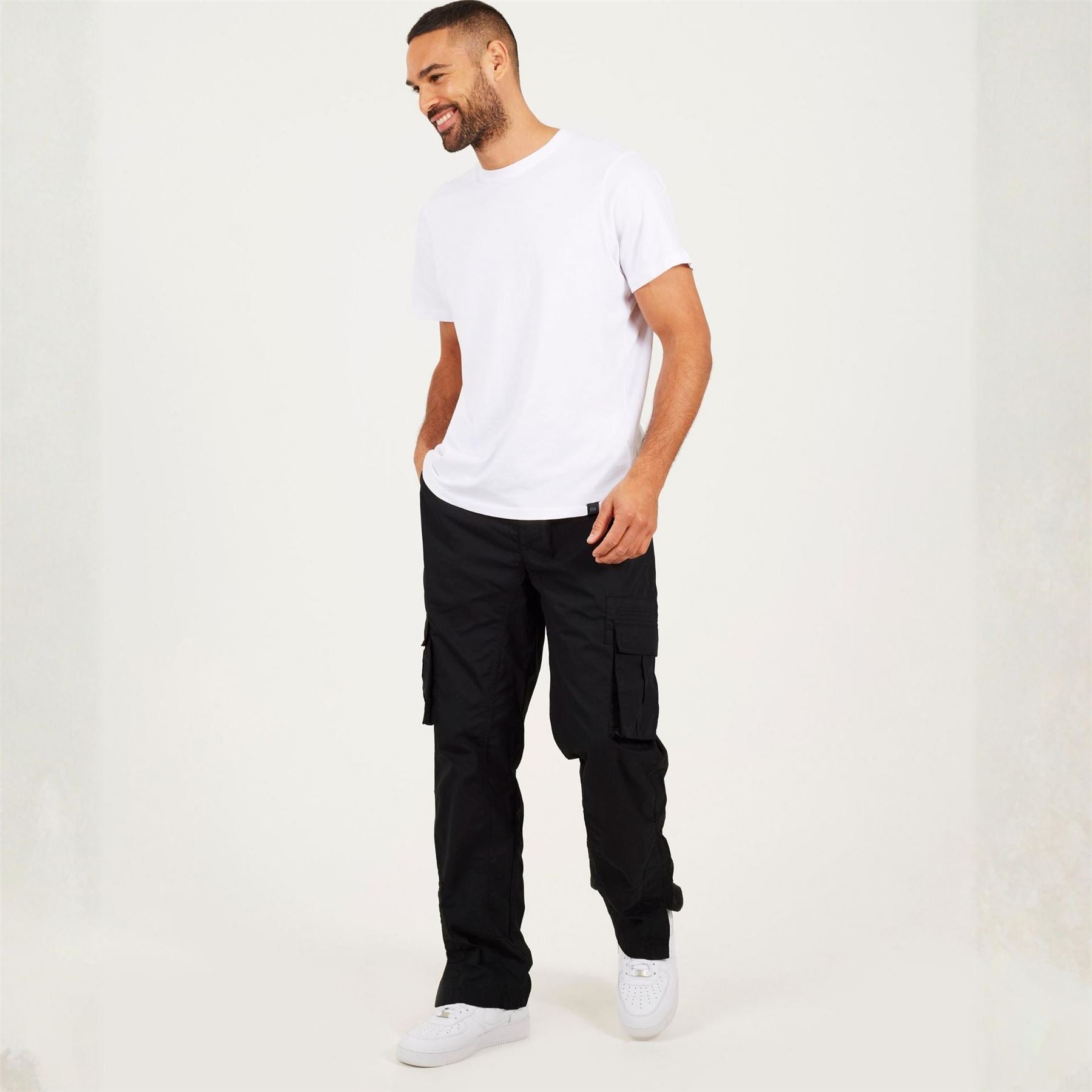 Brave Soul Poplin Cargo Trousers