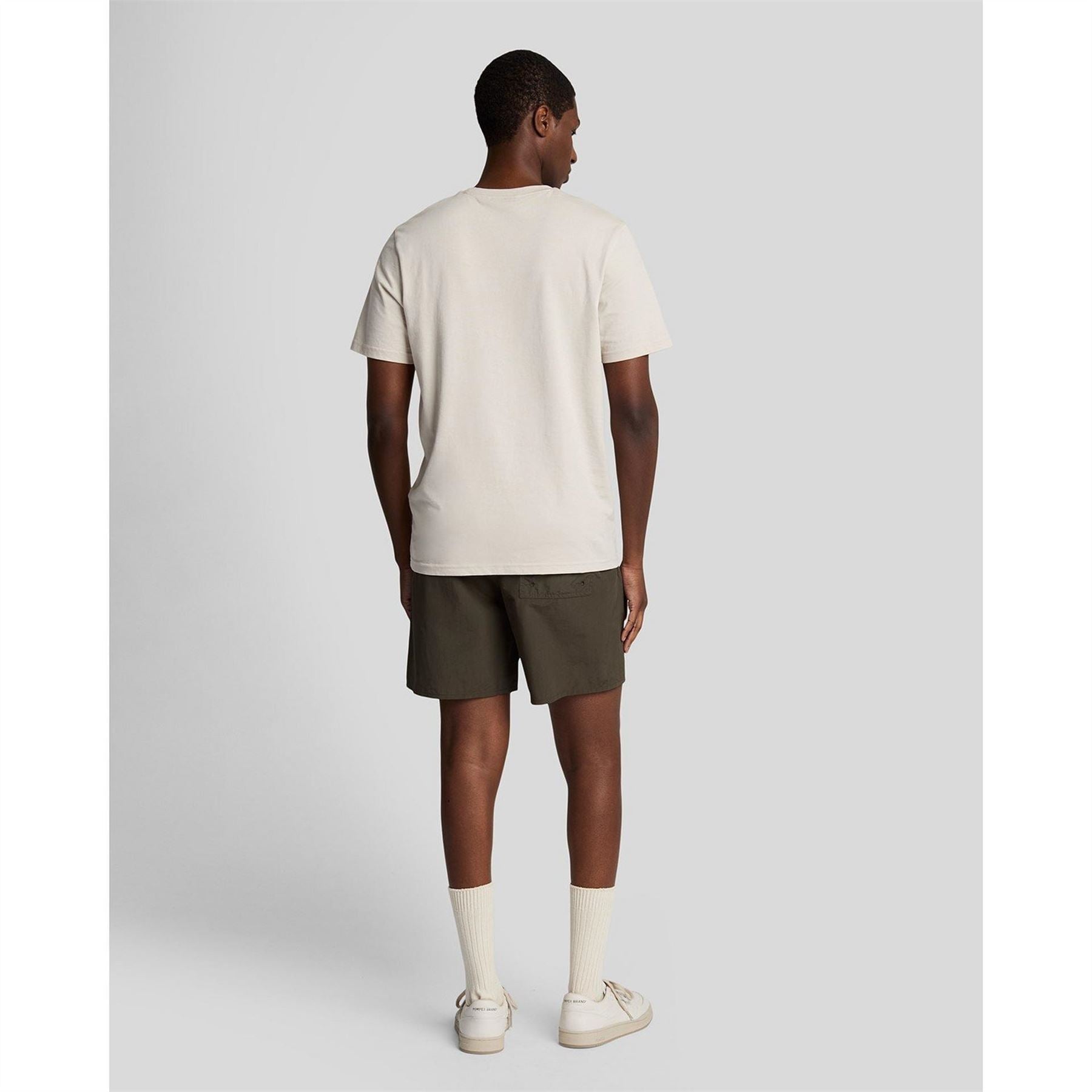 Lyle and Scott Plain Swimming Logo Print Shorts