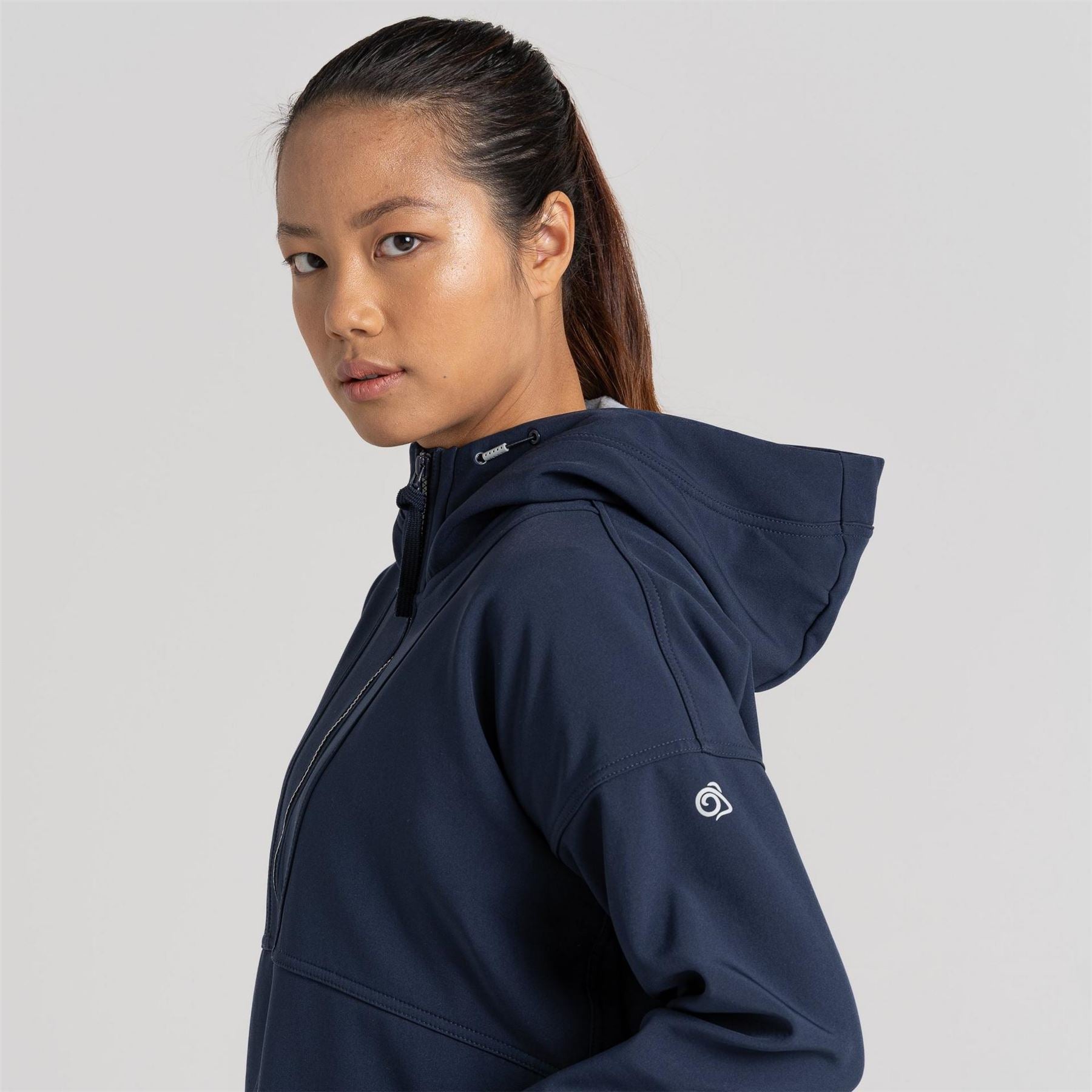 Craghoppers Tyra Hooded Ribbed Cuff Fleece Jacket