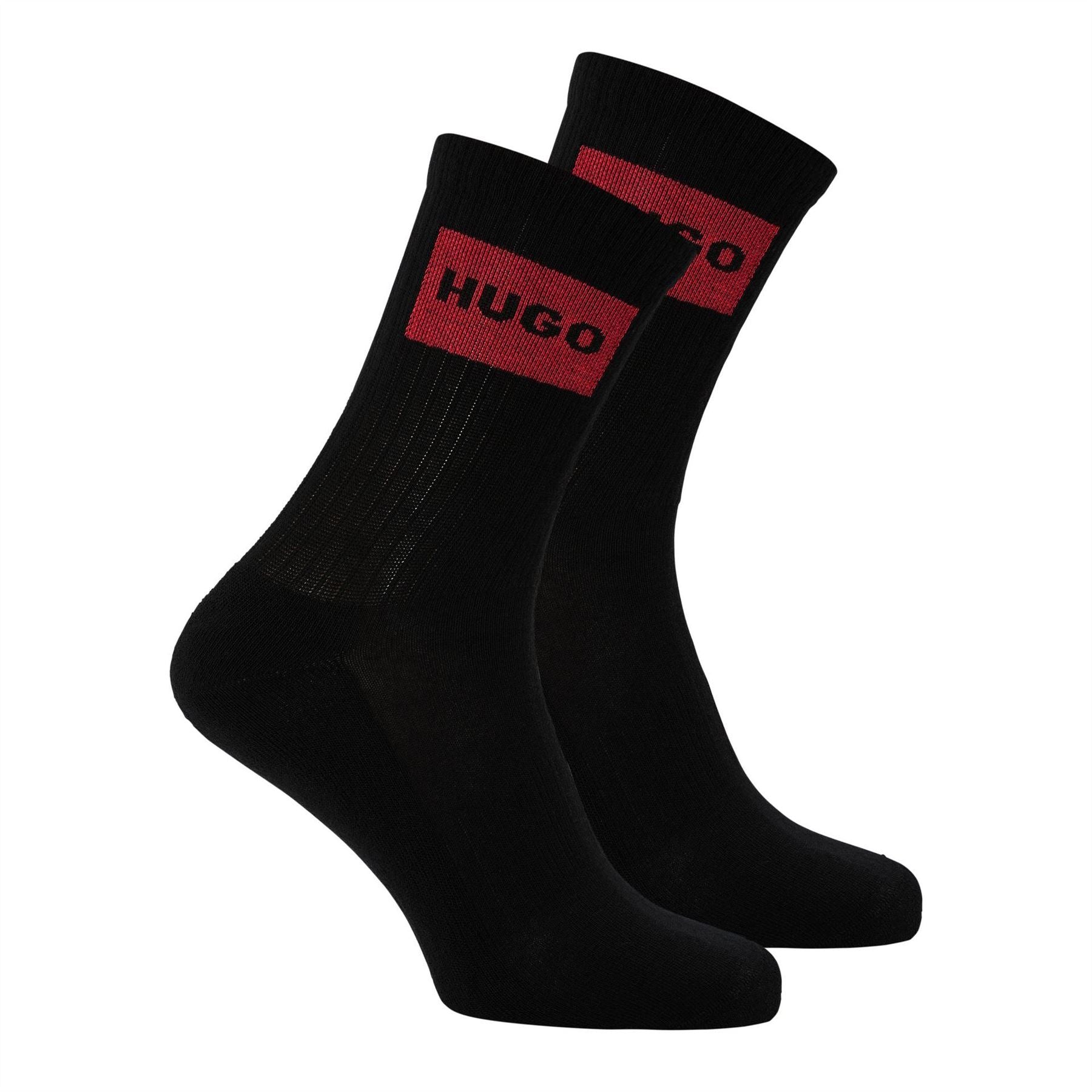 Hugo Pack Of Red Logo Socks