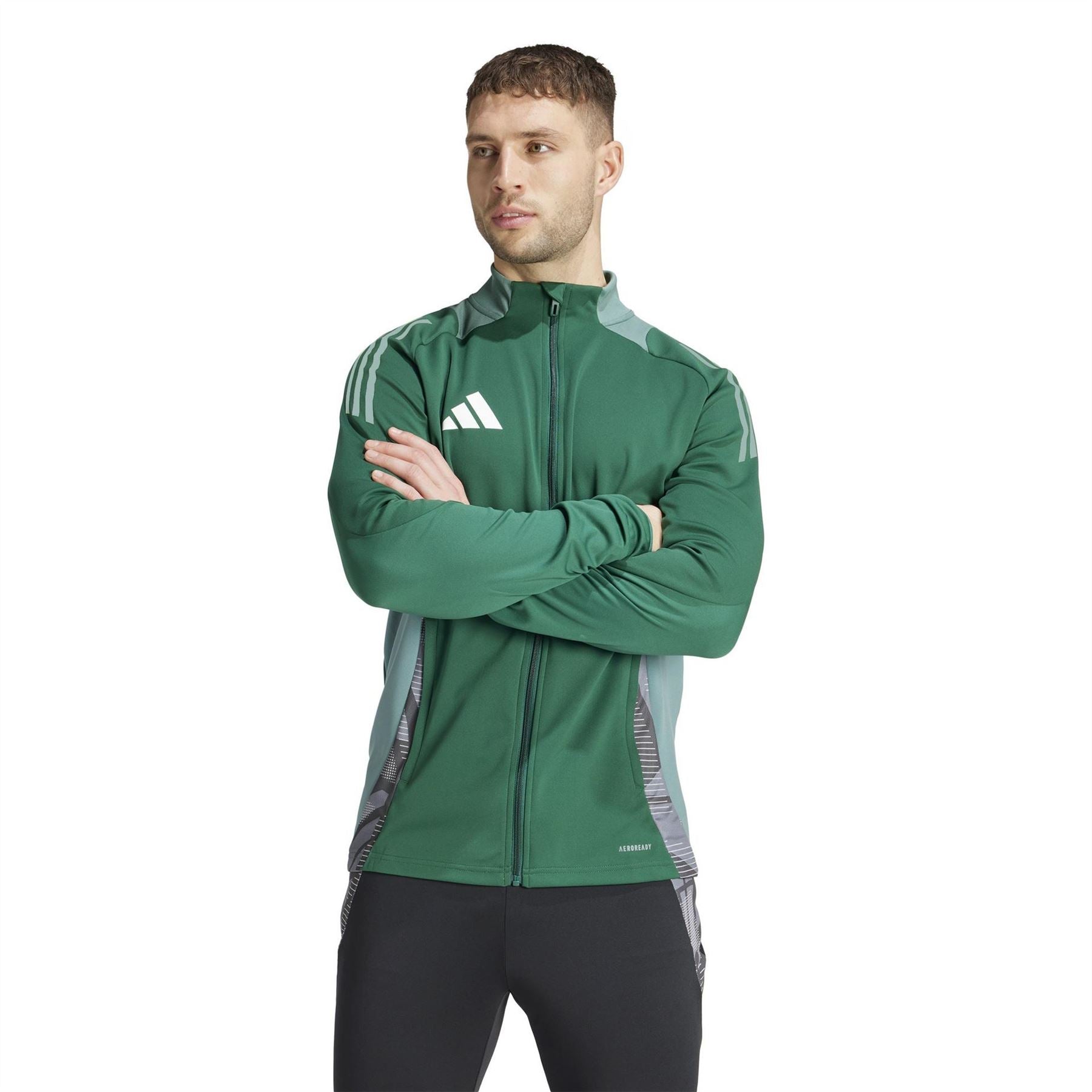 adidas Tiro24 Athletic Mock Neck Long Sleeve Jersey Top