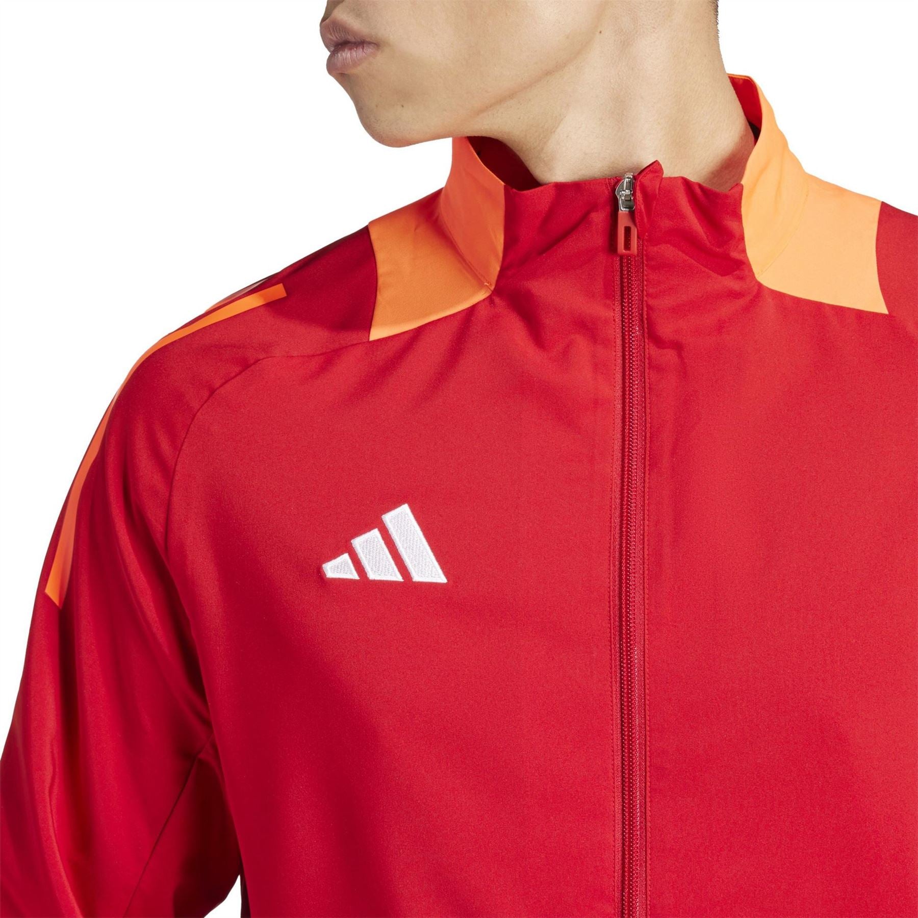 adidas Funnel Neck High Collar Long Sleeve Athletic Top
