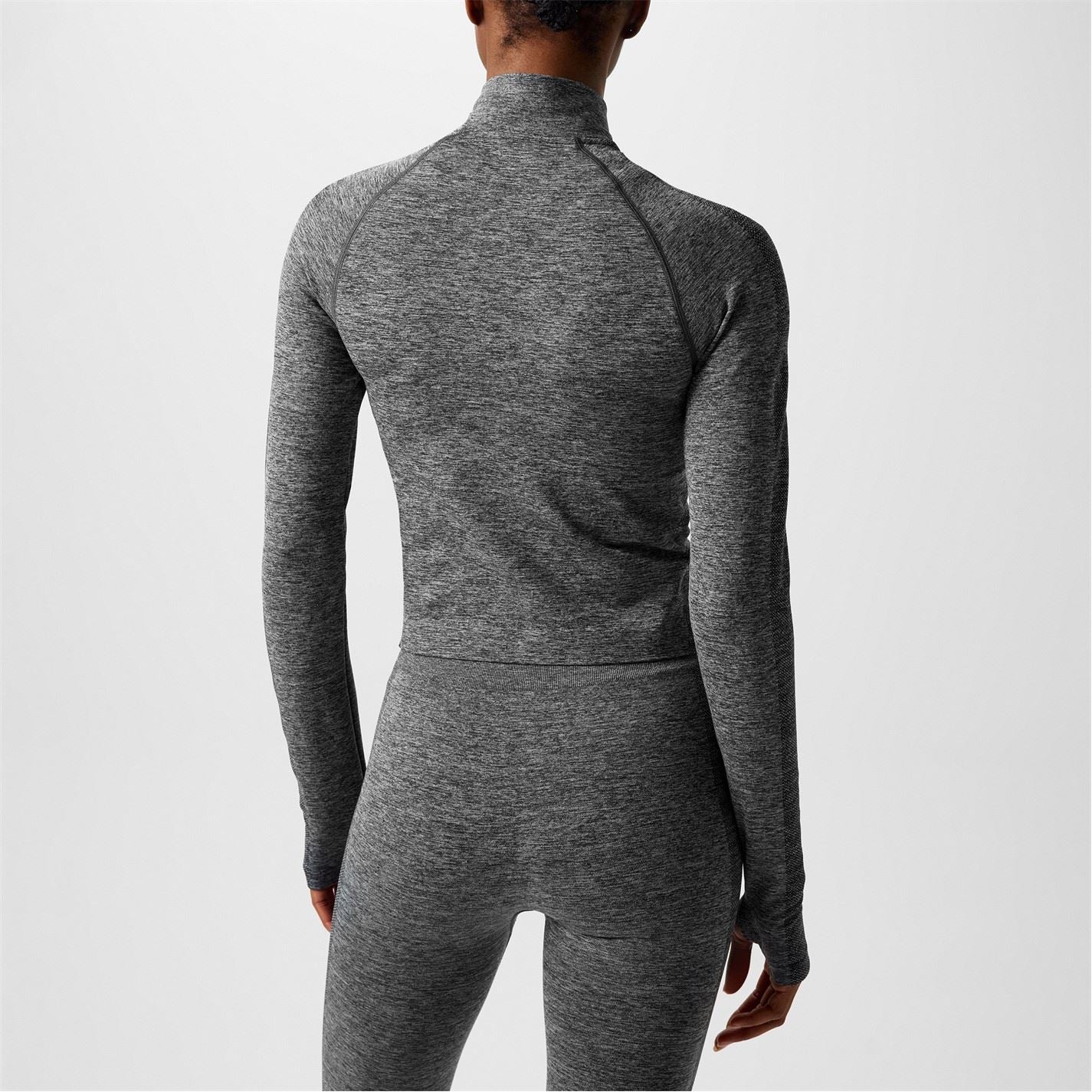 Everlast Seamless Zipped Long Sleeve Performance Gym Top