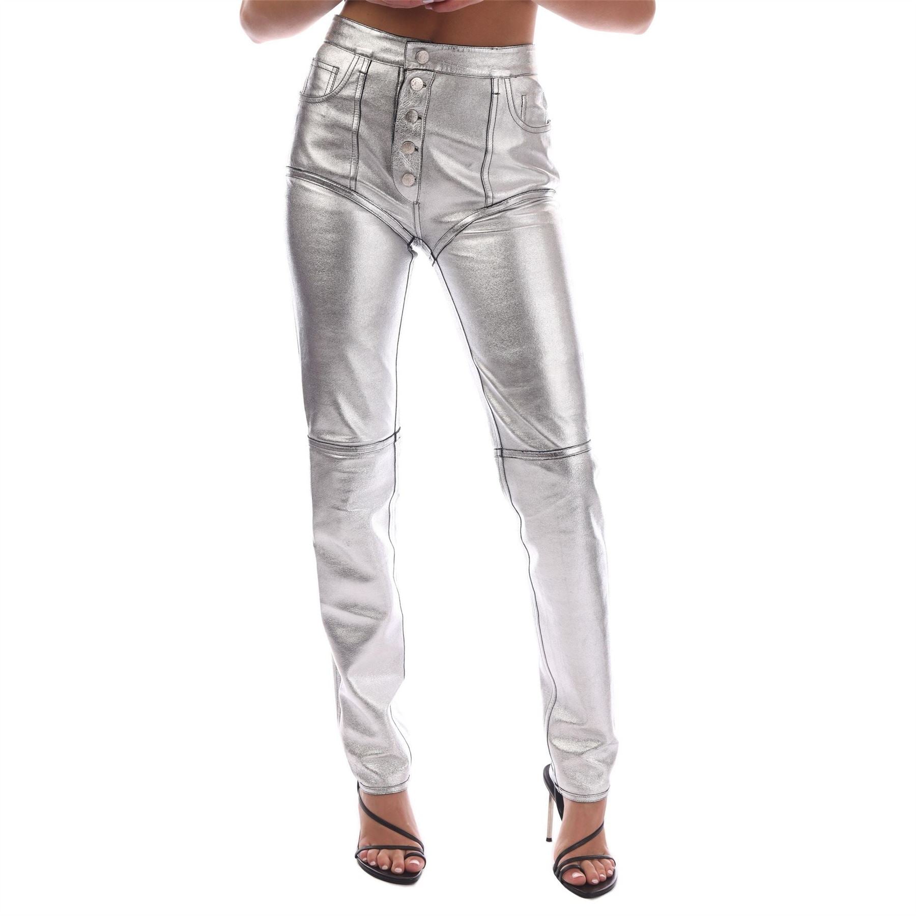 Mugler Leather Pu Leather Trousers