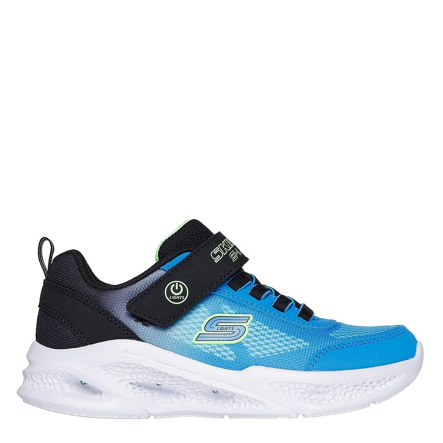 Skechers Lighted Gore  And  Strap Sneaker W Mult Light Up Trainers Boys