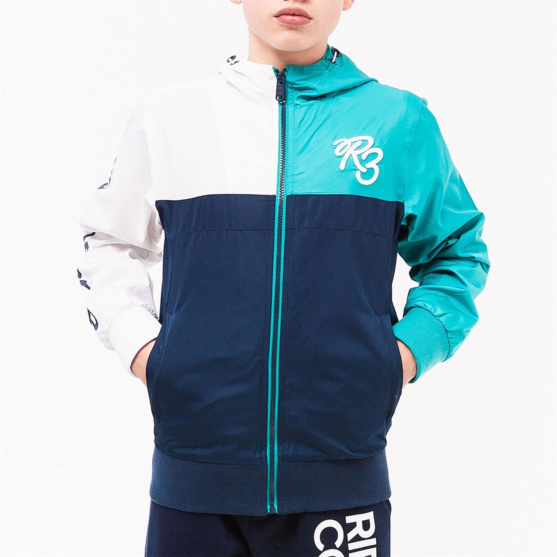 Ripstop Twinface Long Sleeve Hooded Windbreaker