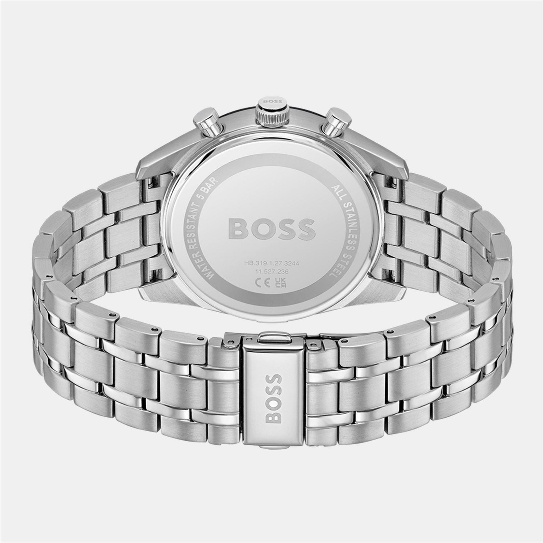 Boss Tourmaster Racing Steel Bracelet Analogue Watch