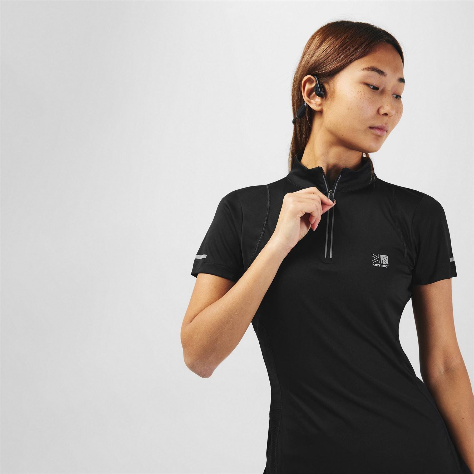 Karrimor Womens Short Sleeve Quarter Zip T-Shirt