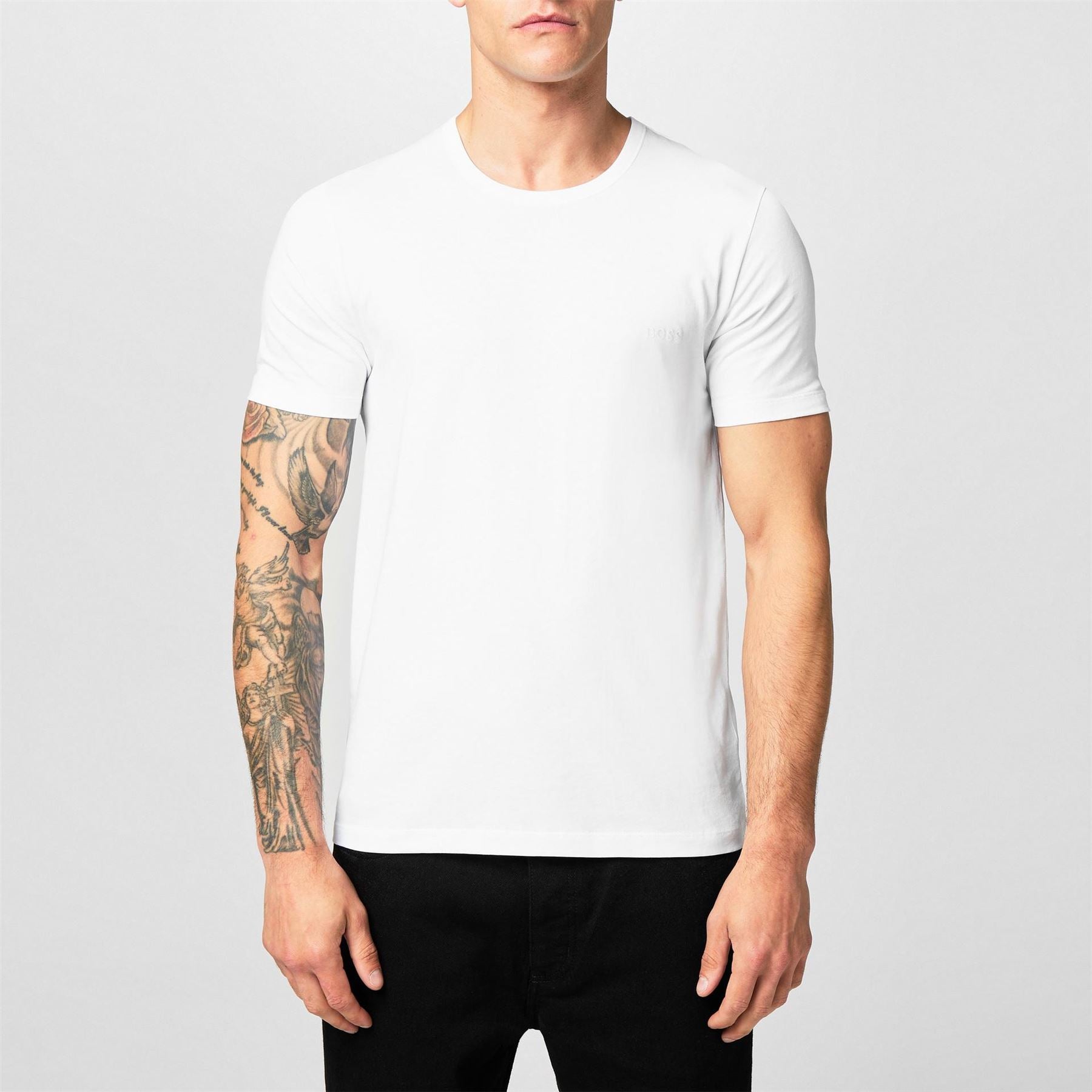 Boss BOSS Bodywear 3 Pack Premium Cotton T Shirts   Crew Neck