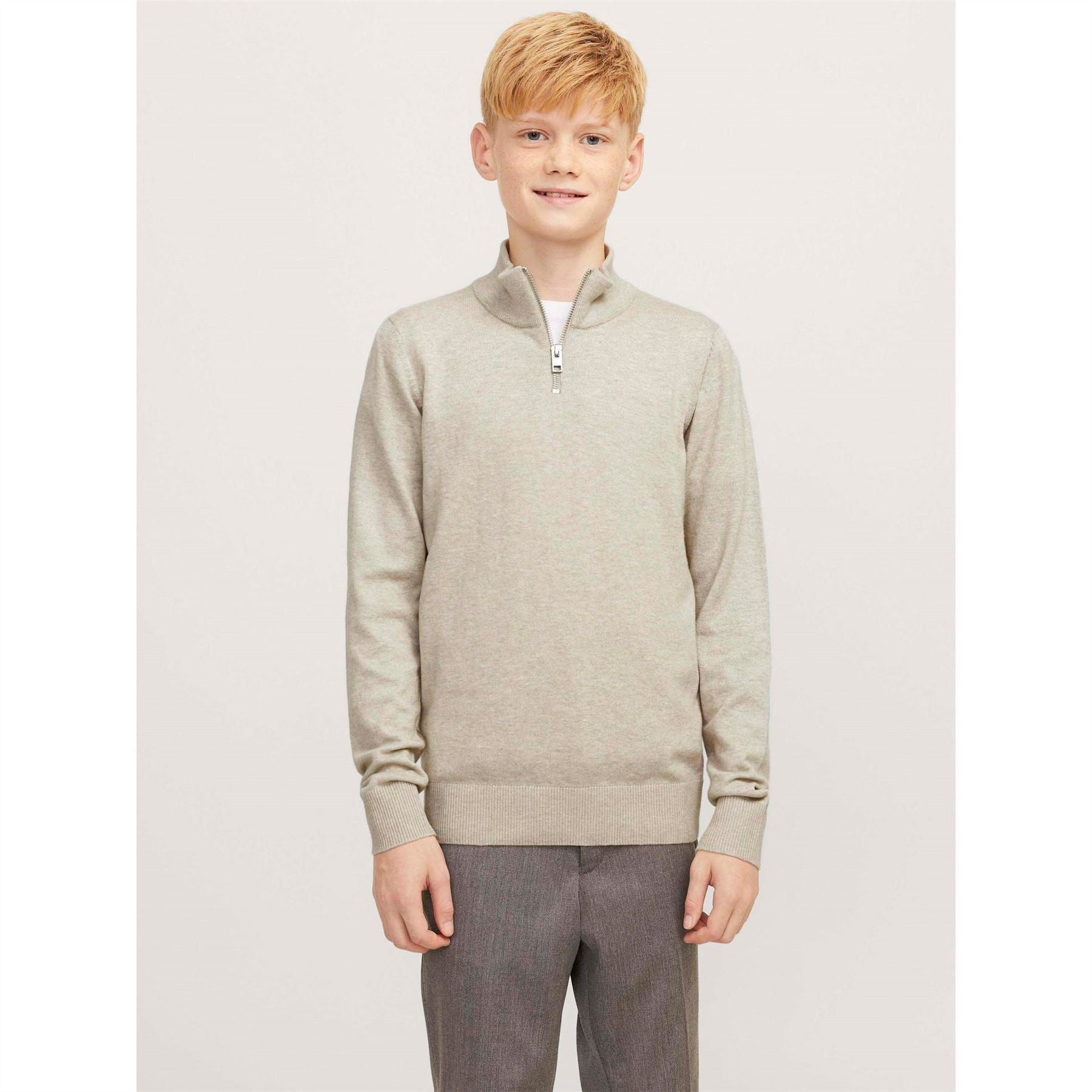 Jack and Jones Half Zip Knit Junior Boys