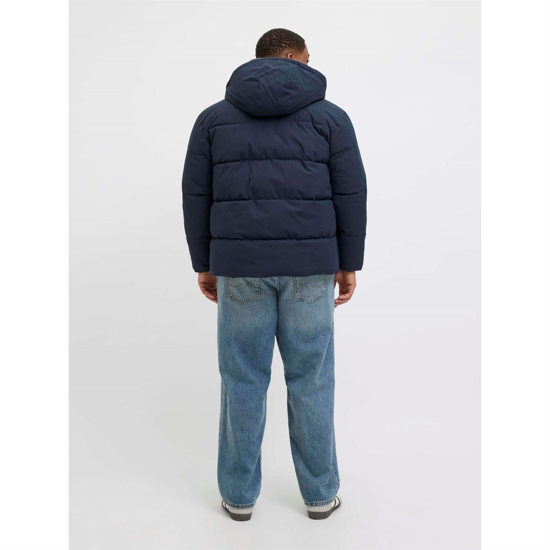 Jack and Jones Solid Patterned Global Puffer Jacket