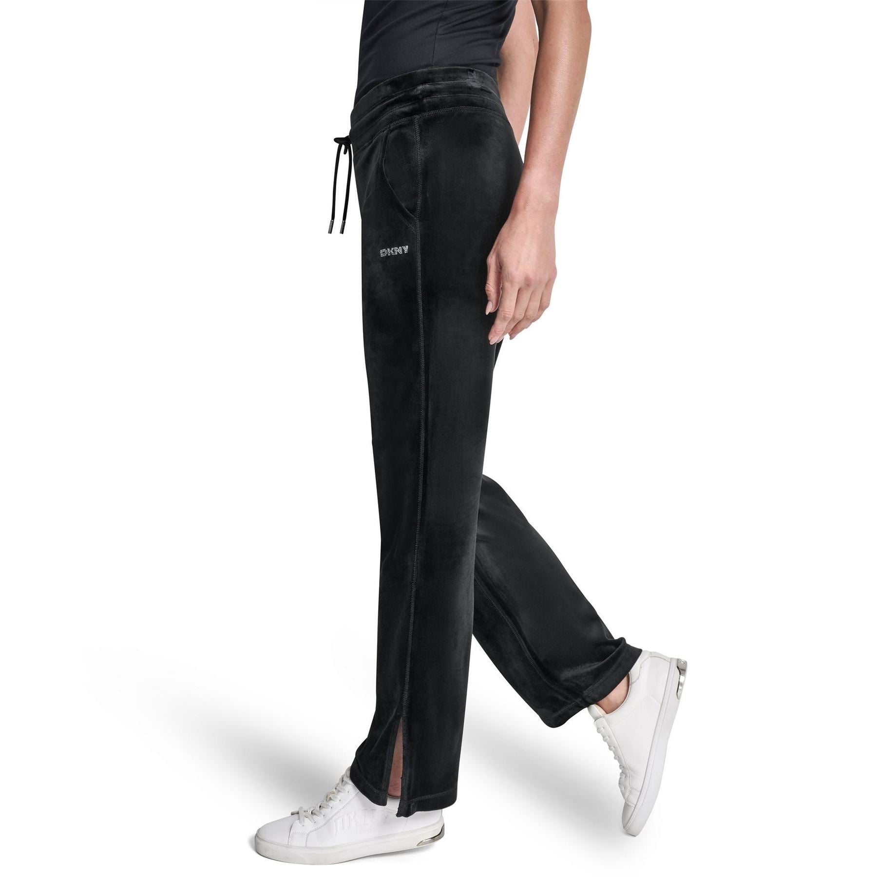 DKNY Sport Velour Open Hem Fleece Joggers