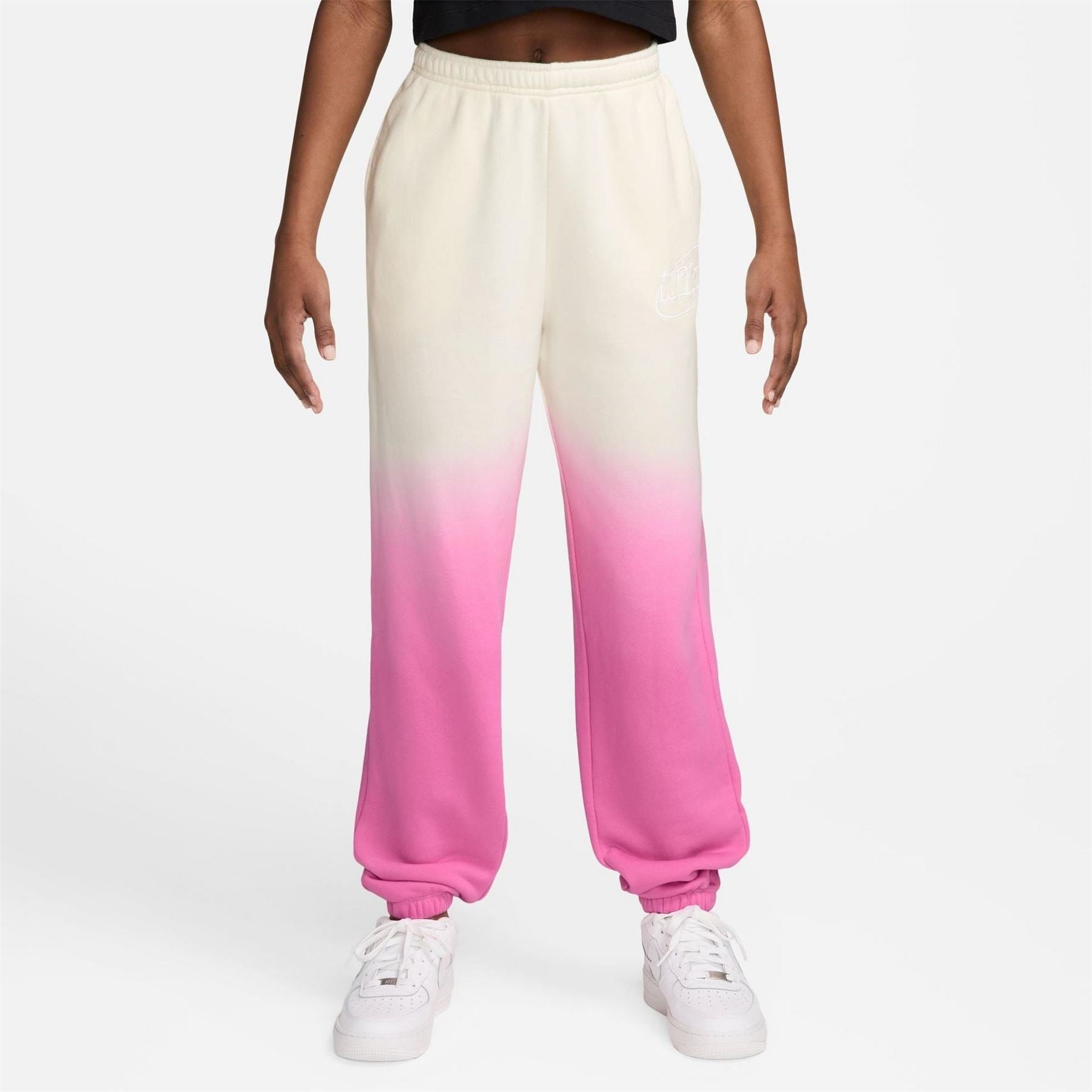 Nike Ombre Gradient Mid Rise Wide Leg Sweatpants