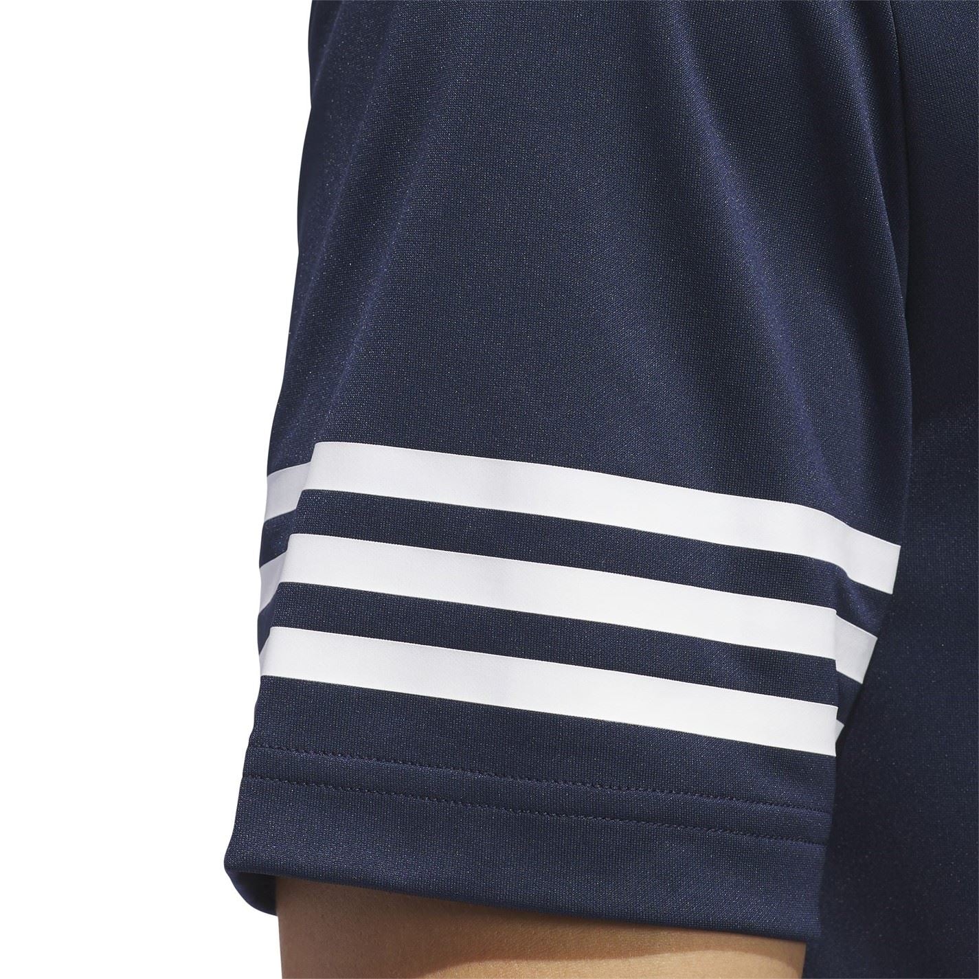adidas Mens 3 Stripe Polo Shirt