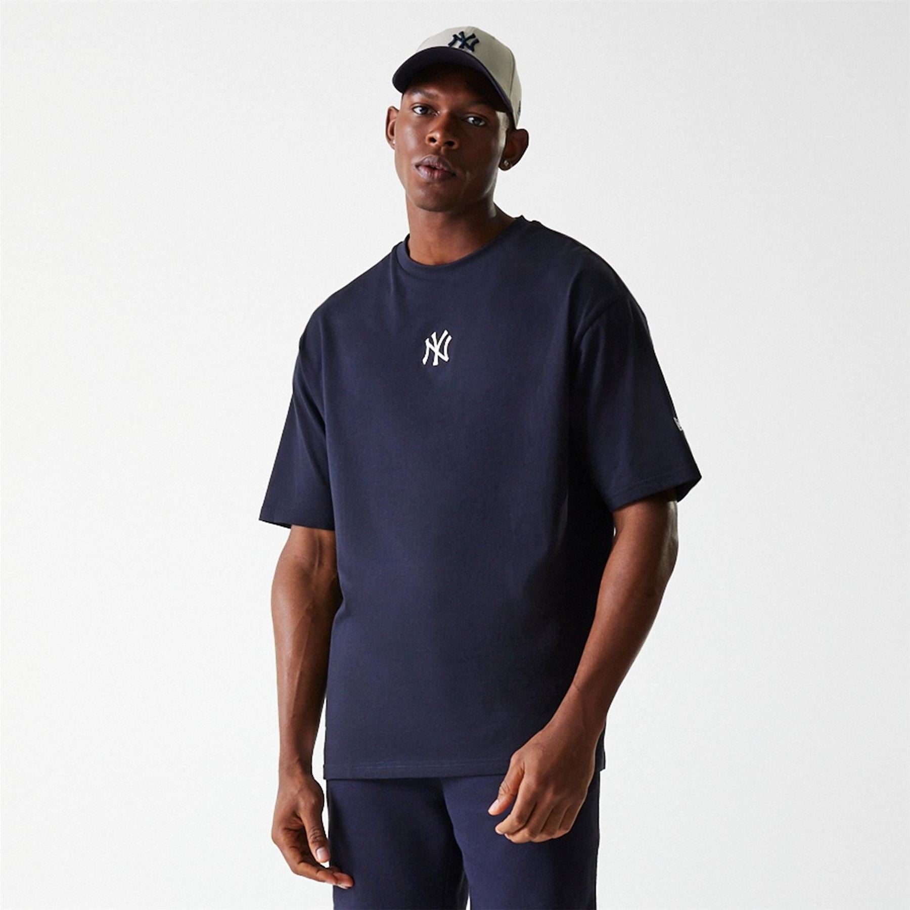 New Era Essential Oversized Embroidered Boyfriend T-Shirt