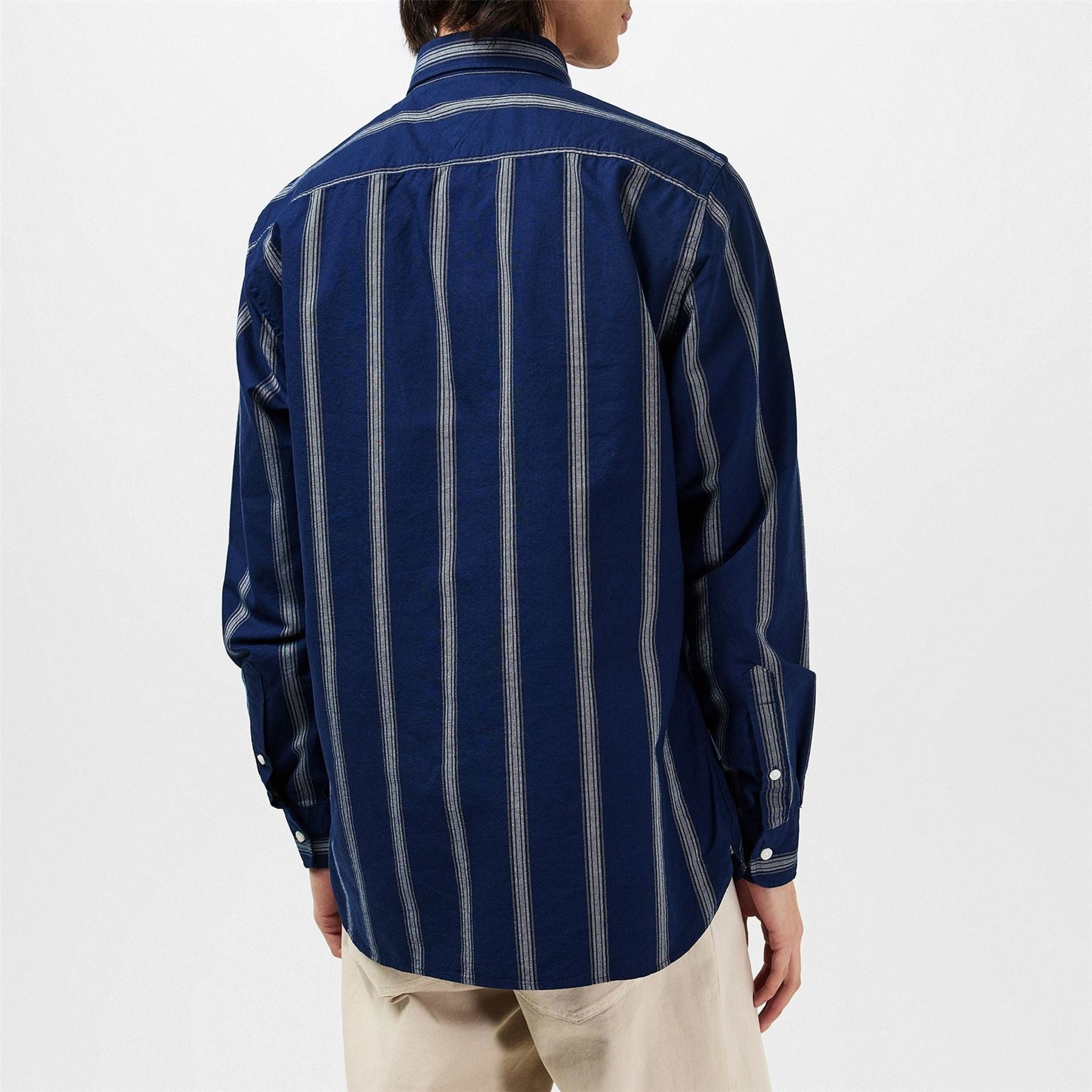 Tommy Hilfiger Shadow Stripe Long Sleeve Patterned Shirt