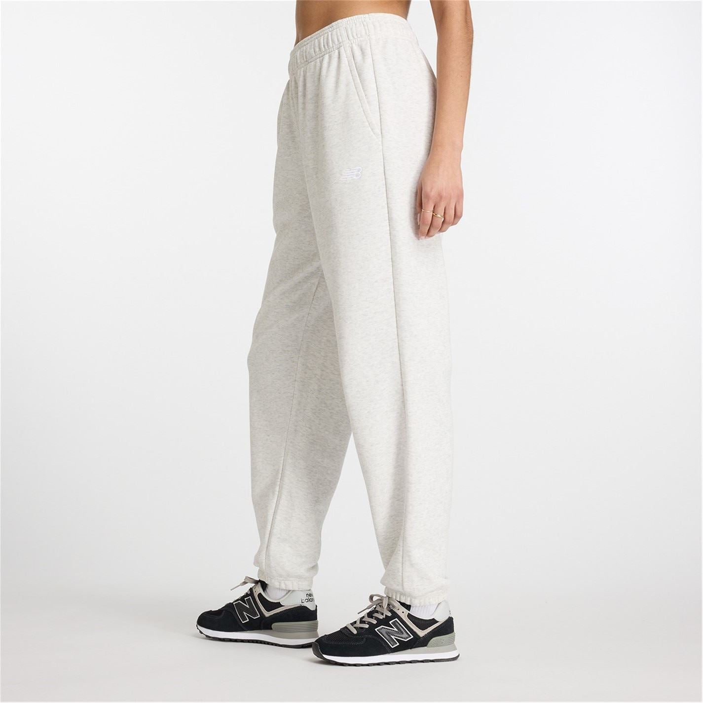 New Balance Womens Balance Closed Hem Fleece Joggers