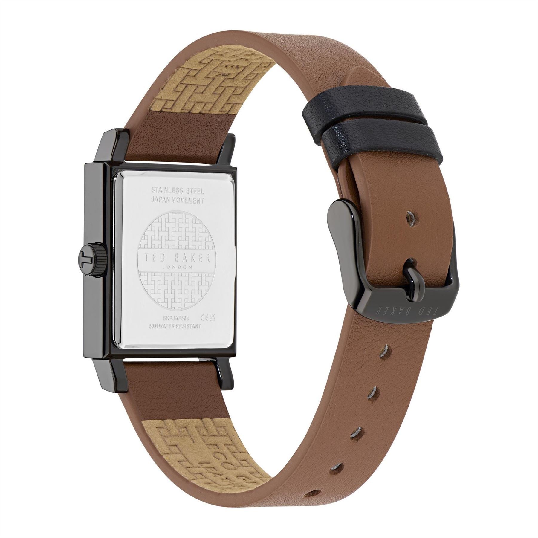 Ted Baker Jaareth Sn62 Leather Single Wrap Strap Dress Analogue Watch