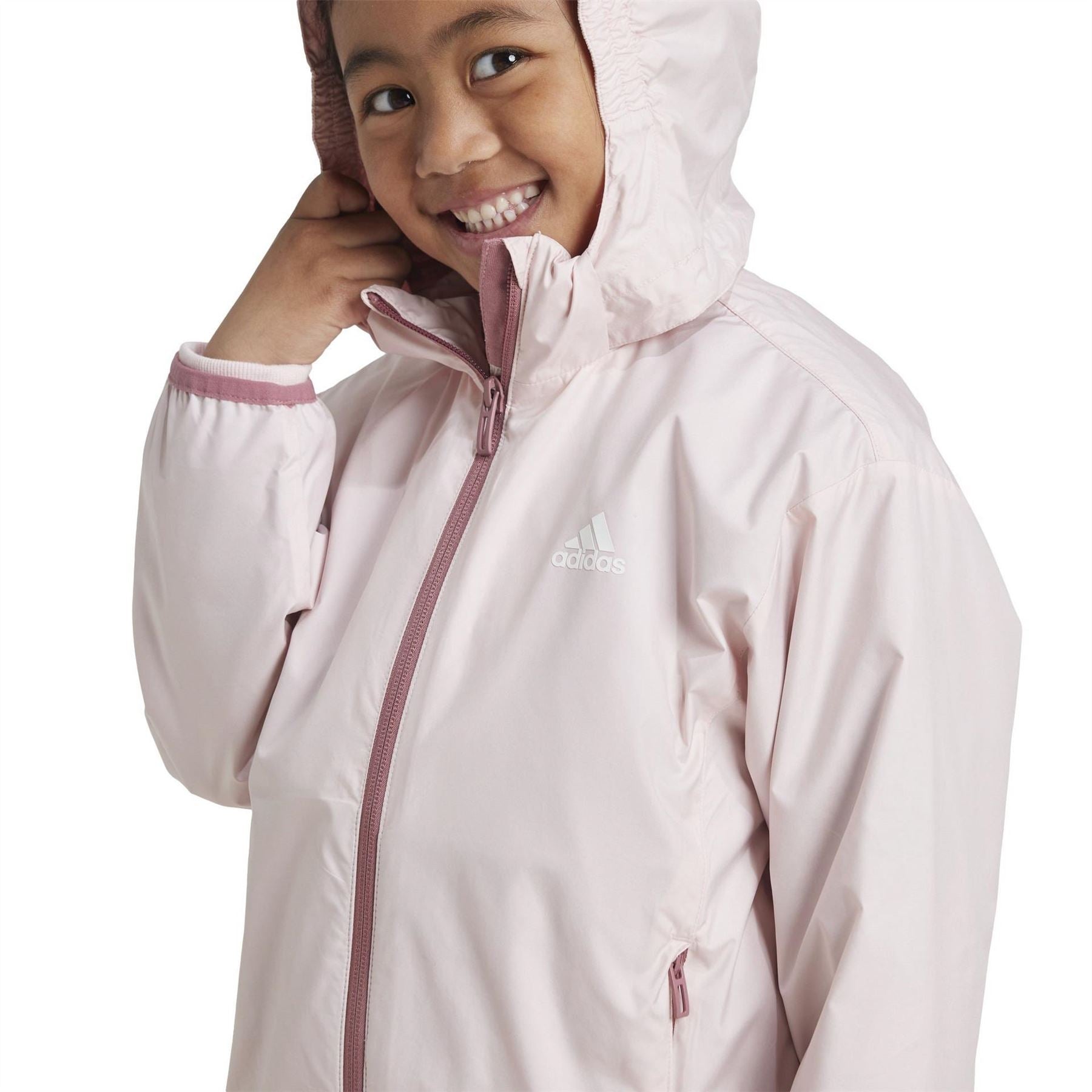 adidas Utility Detachable Hood Long Sleeve Performance Training Jacket