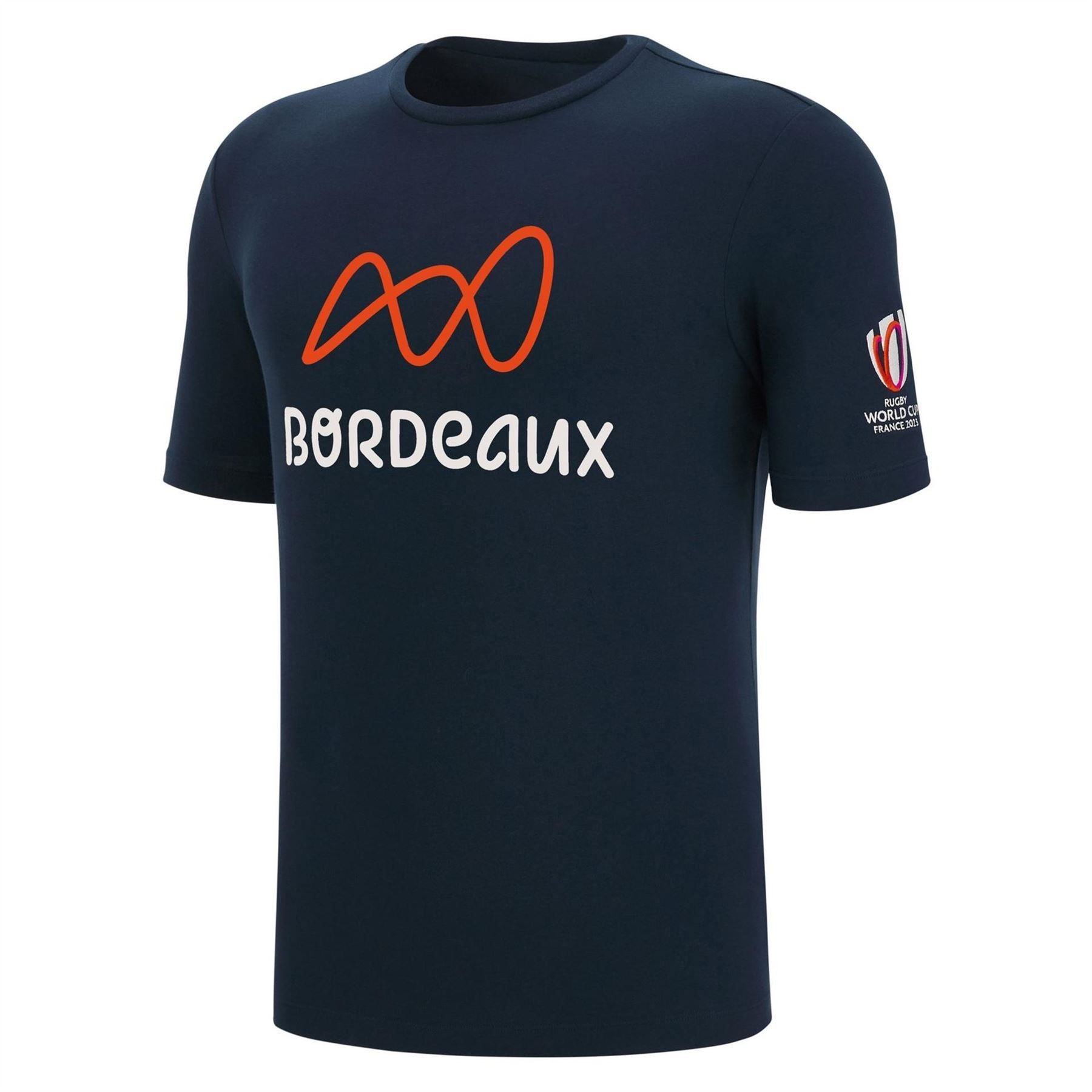 Macron Mens Rugby World Cup Bordeaux T-Shirt 2022 2023