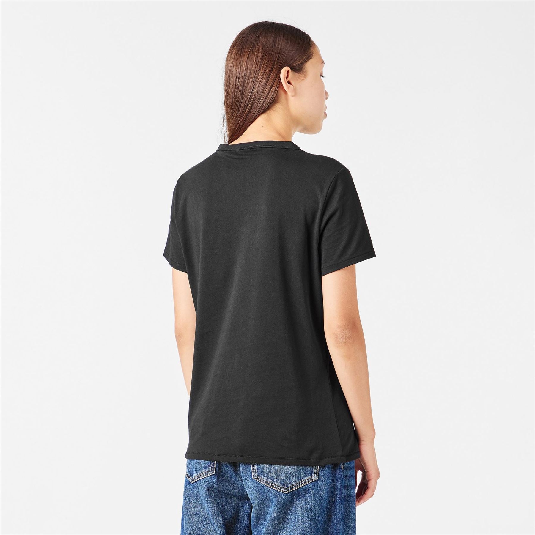 Boss Crystal Logo Crew Neck Short Sleeve T-Shirt