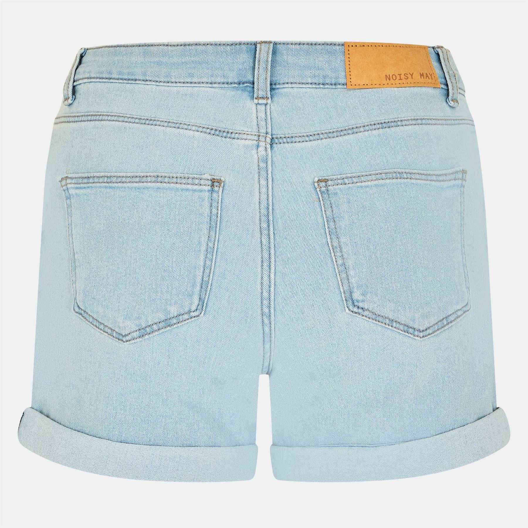 Noisy May Slim Fit Denim Bermuda Shorts