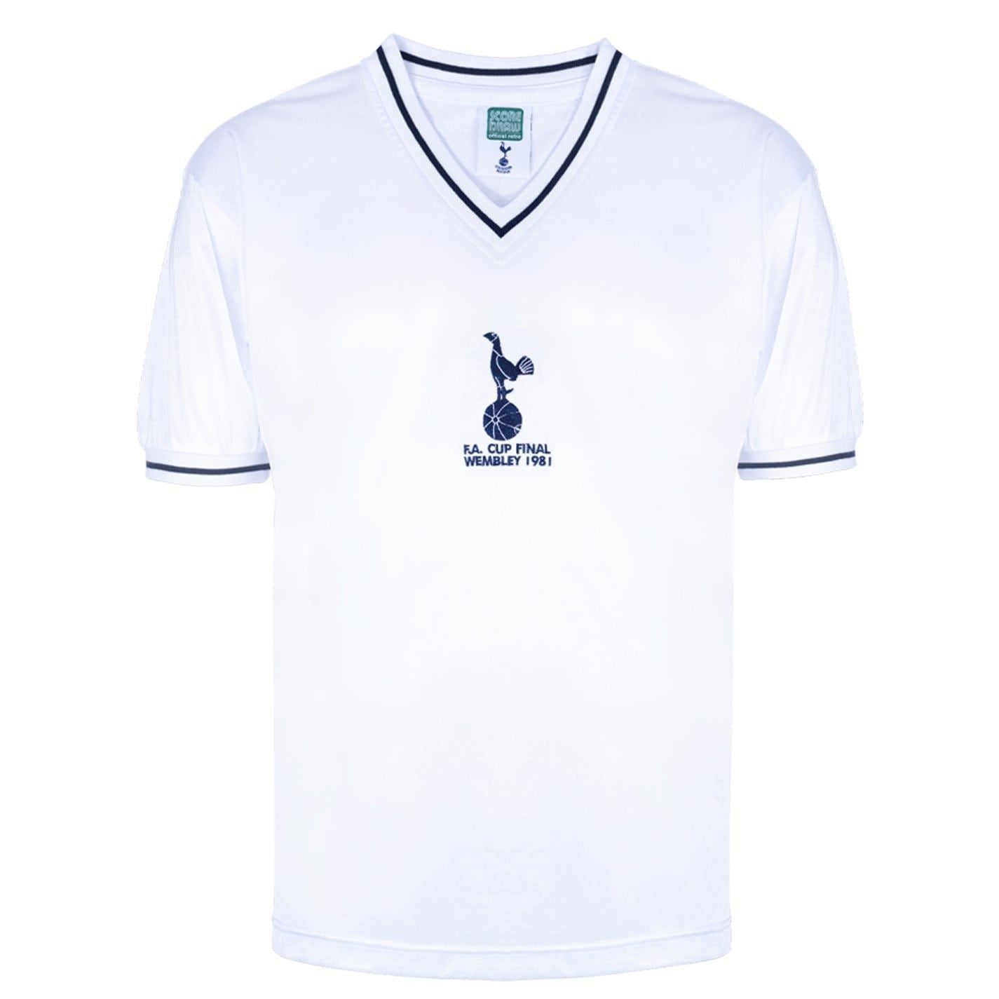 Score Draw Mens Tottenham Hotspur Retro Home Shirt 1981